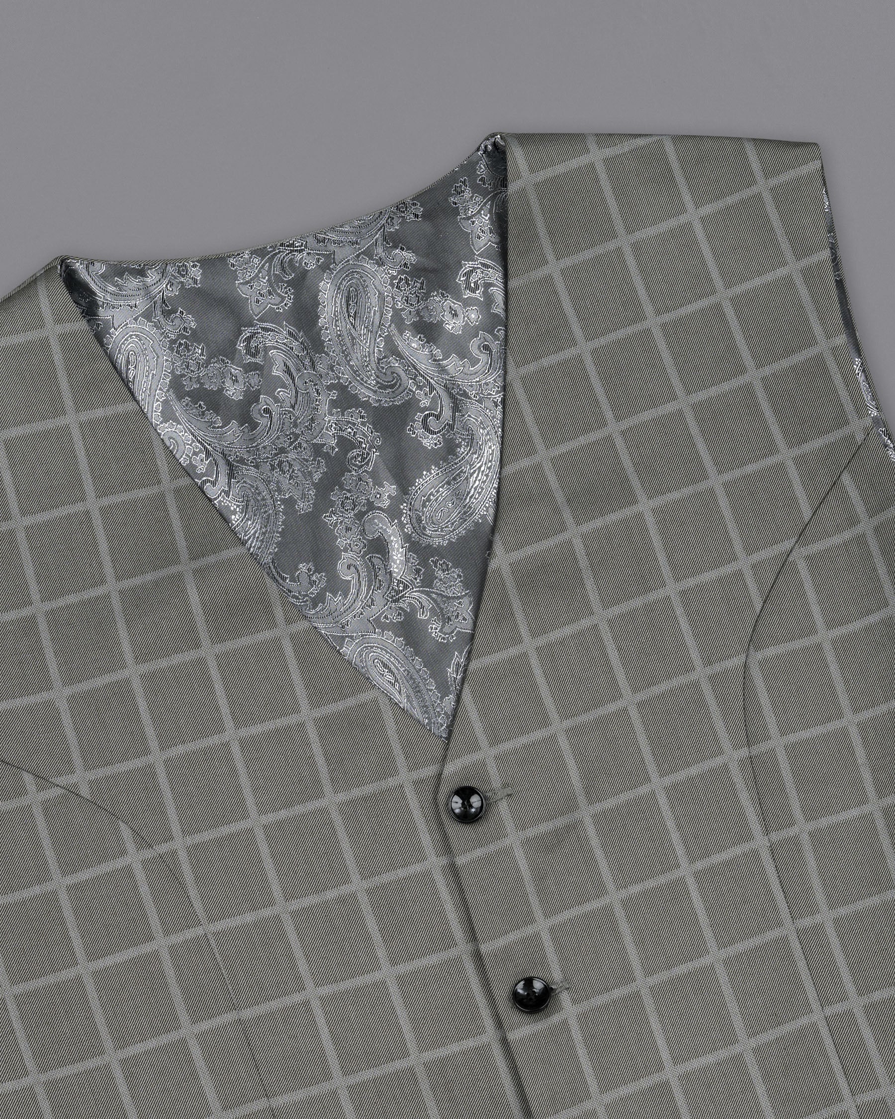 Hurricane Windowpane Waistcoat V1857-36, V1857-38, V1857-40, V1857-42, V1857-44, V1857-46, V1857-48, V1857-50, V1857-52, V1857-54, V1857-56, V1857-58, V1857-60