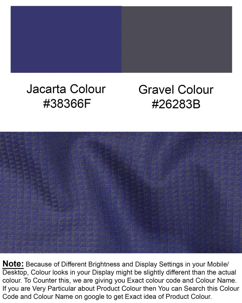 Jacarta Blue Triangle Textured Waistcoat V1867-36, V1867-38, V1867-40, V1867-42, V1867-44, V1867-46, V1867-48, V1867-50, V1867-52, V1867-54, V1867-56, V1867-58, V1867-60