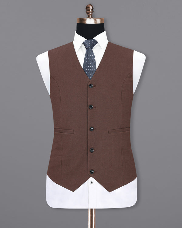 Russett Brown Plaid Waistcoat V1897-36, V1897-38, V1897-40, V1897-42, V1897-44, V1897-46, V1897-48, V1897-50, V1897-52, V1897-54, V1897-56, V1897-58, V1897-60