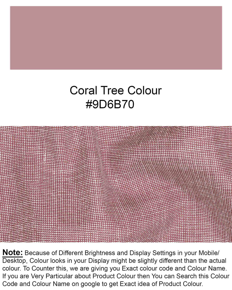 Coral Tree Red Textured Waistcoat V1915-36, V1915-38, V1915-40, V1915-42, V1915-44, V1915-46, V1915-48, V1915-50, V1915-52, V1915-54, V1915-56, V1915-58, V1915-60