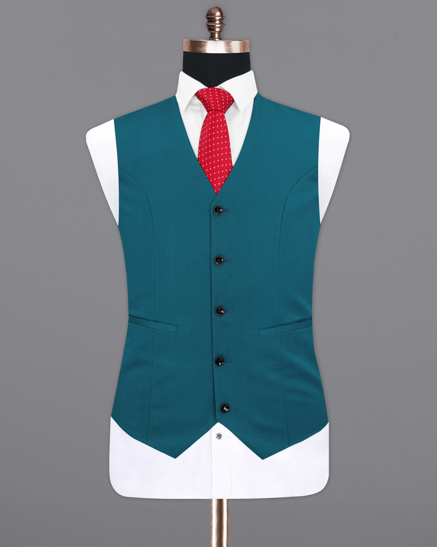 Astronaut Blue Solid Waistcoat V1918-36, V1918-38, V1918-40, V1918-42, V1918-44, V1918-46, V1918-48, V1918-50, V1918-52, V1918-54, V1918-56, V1918-58, V1918-60