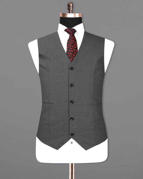 Limed Spruce Grey Textured Waistcoat V1919-36, V1919-38, V1919-40, V1919-42, V1919-44, V1919-46, V1919-48, V1919-50, V1919-52, V1919-54, V1919-56, V1919-58, V1919-60