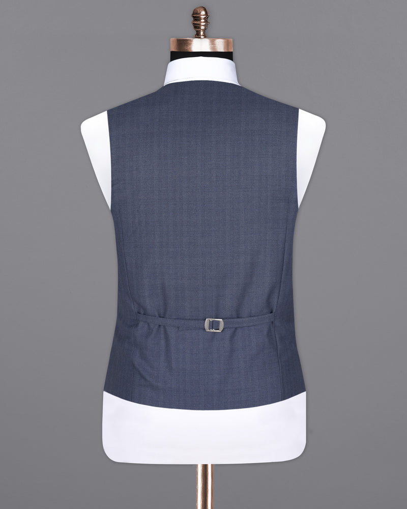 Limed Spruce Blue Plaid Waistcoat V1930-36, V1930-38, V1930-40, V1930-42, V1930-44, V1930-46, V1930-48, V1930-50, V1930-52, V1930-54, V1930-56, V1930-58, V1930-60