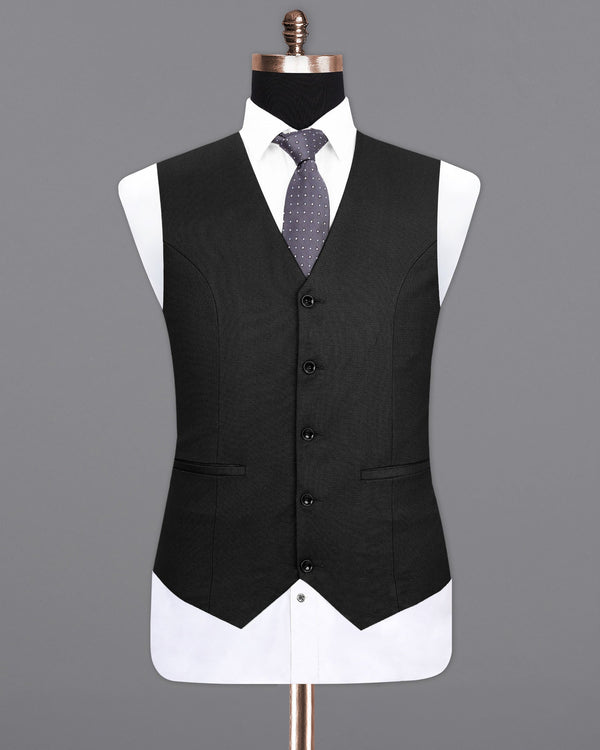 Melanzane Jade Black Waistcoat V1984-36, V1984-38, V1984-40, V1984-42, V1984-44, V1984-46, V1984-48, V1984-50, V1984-52, V1984-54, V1984-56, V1984-58, V1984-60