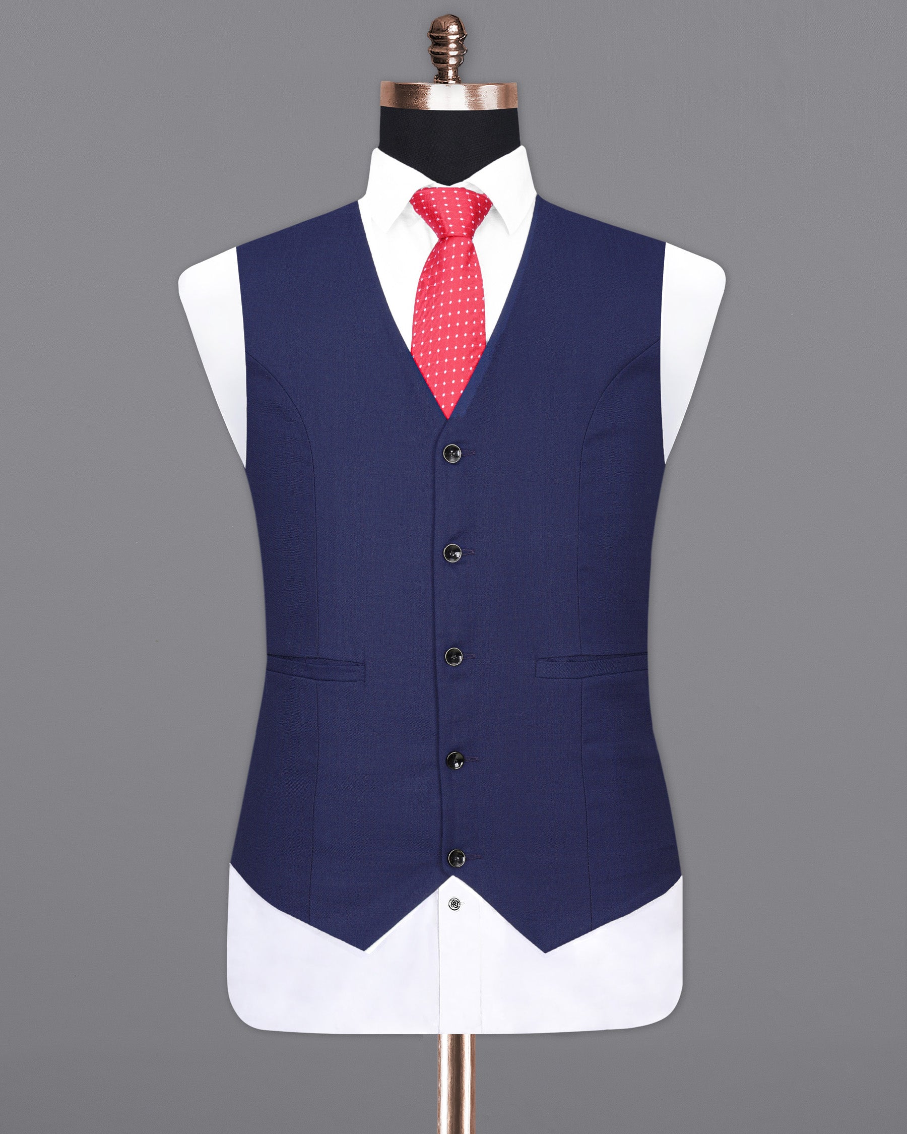 Rhino Blue Textured Waistcoat V2006-36, V2006-38, V2006-40, V2006-42, V2006-44, V2006-46, V2006-48, V2006-50, V2006-52, V2006-54, V2006-56, V2006-58, V2006-60