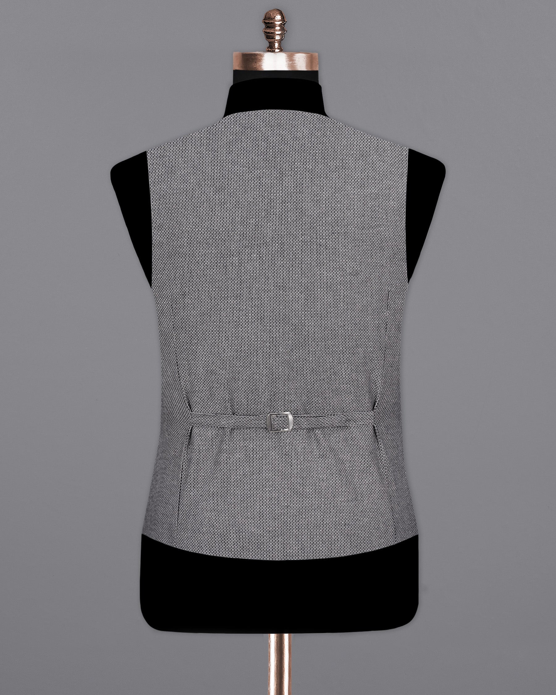 Pale Slate Gray and Black Premium Waistcoat V2021-36, V2021-38, V2021-40, V2021-42, V2021-44, V2021-46, V2021-48, V2021-50, V2021-52, V2021-54, V2021-56, V2021-58, V2021-60