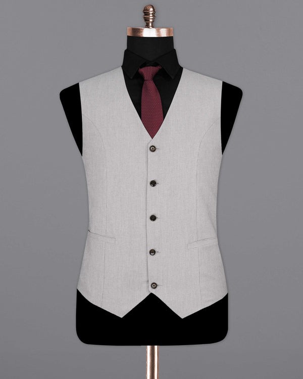 Pale Slate Gray Textured Waistcoat V2055-36, V2055-38, V2055-40, V2055-42, V2055-44, V2055-46, V2055-48, V2055-50, V2055-52, V2055-54, V2055-56, V2055-58, V2055-60