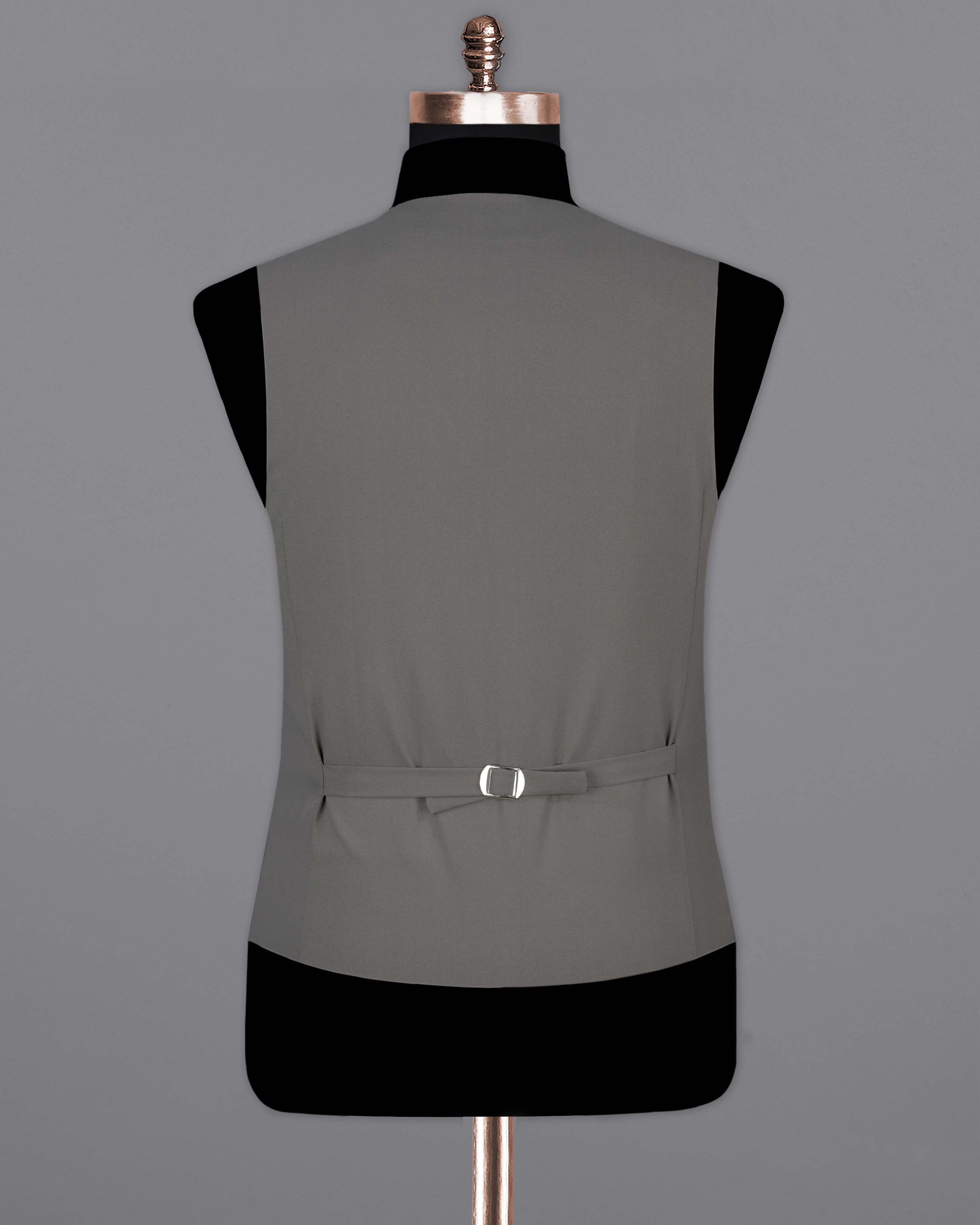 Storm Dust Gray Textured Waistcoat V2056-36, V2056-38, V2056-40, V2056-42, V2056-44, V2056-46, V2056-48, V2056-50, V2056-52, V2056-54, V2056-56, V2056-58, V2056-60