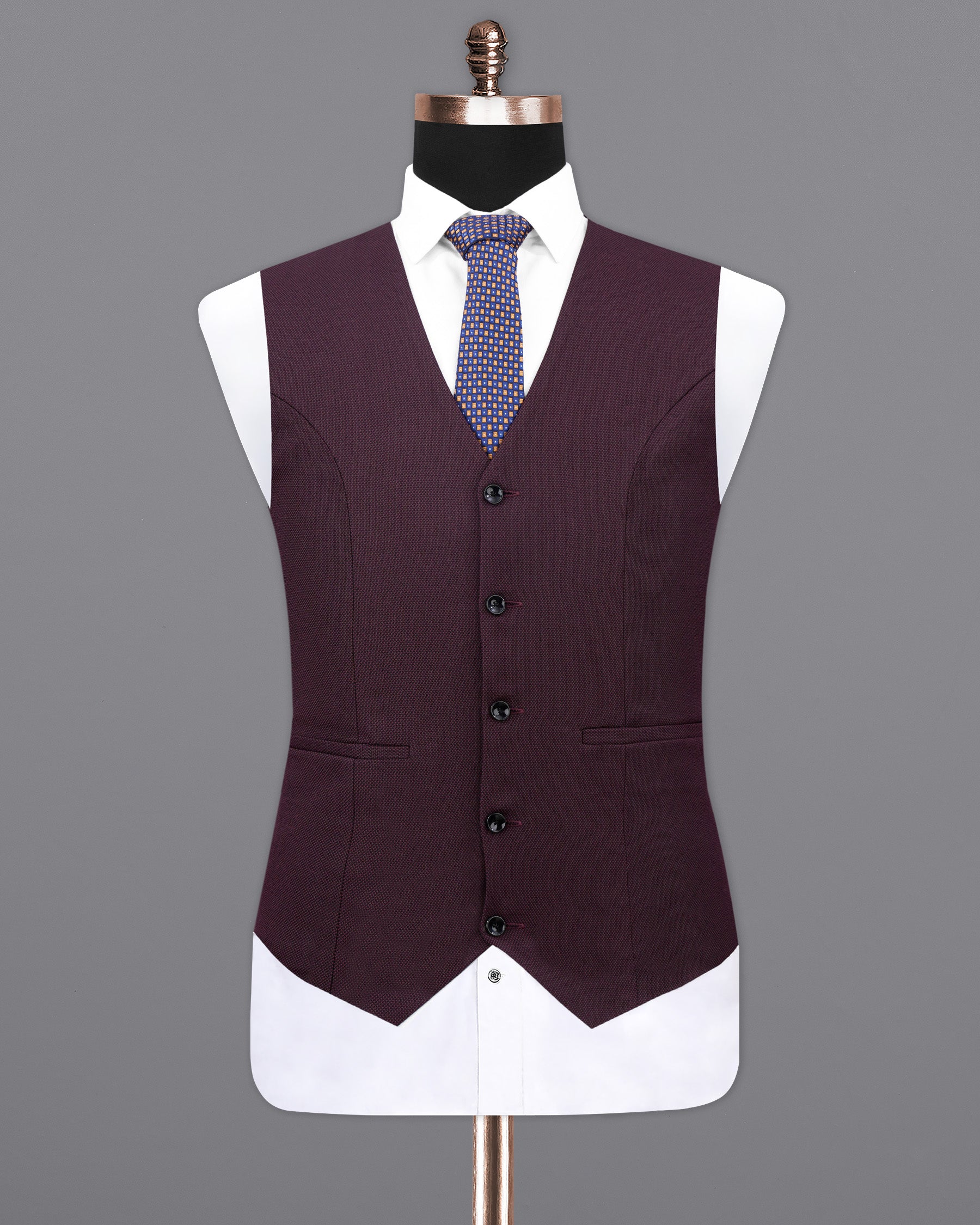 Eclipse Maroon Textured Waistcoat V2117-36, V2117-38, V2117-40, V2117-42, V2117-44, V2117-46, V2117-48, V2117-50, V2117-52, V2117-54, V2117-56, V2117-58, V2117-60