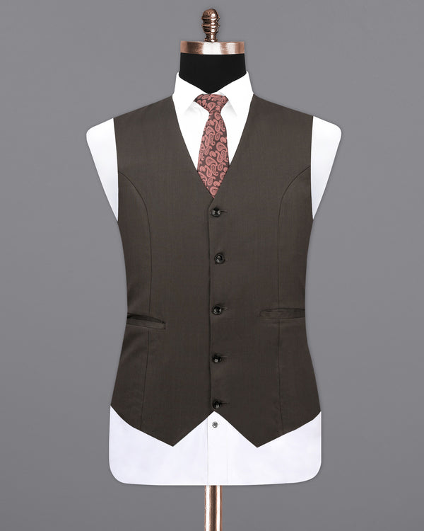 Kilamanjaro Brown Textured Waistcoat V2118-36, V2118-38, V2118-40, V2118-42, V2118-44, V2118-46, V2118-48, V2118-50, V2118-52, V2118-54, V2118-56, V2118-58, V2118-60