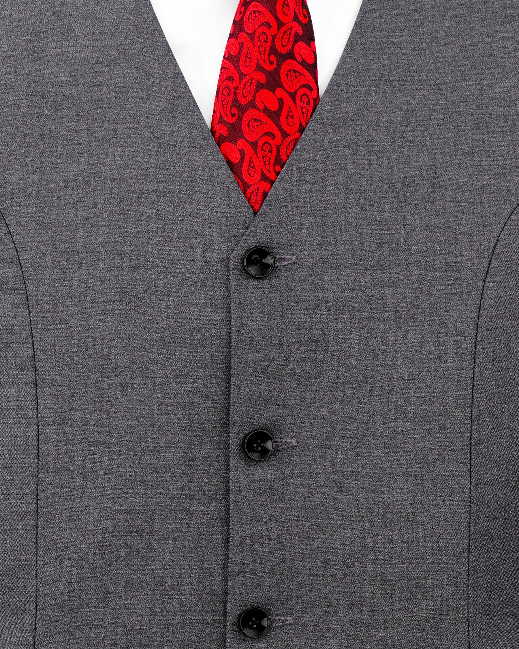 Dove Grey Wool Rich Waistcoat V2122-36, V2122-38, V2122-40, V2122-42, V2122-44, V2122-46, V2122-48, V2122-50, V2122-52, V2122-54, V2122-56, V2122-58, V2122-60