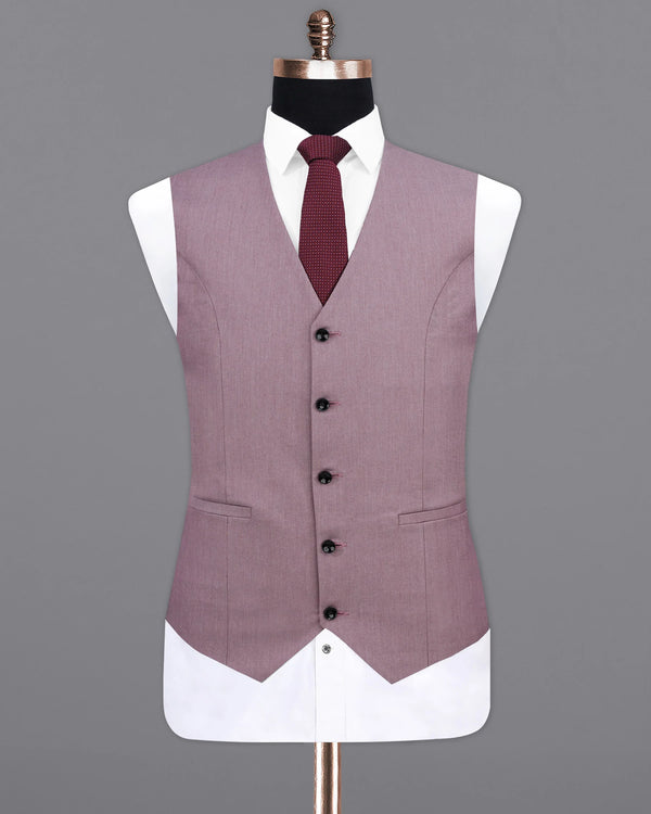 Cinereous Pink Premium Cotton Waistcoat V2146-36, V2146-38, V2146-40, V2146-42, V2146-44, V2146-46, V2146-48, V2146-50, V2146-52, V2146-54, V2146-56, V2146-58, V2146-60