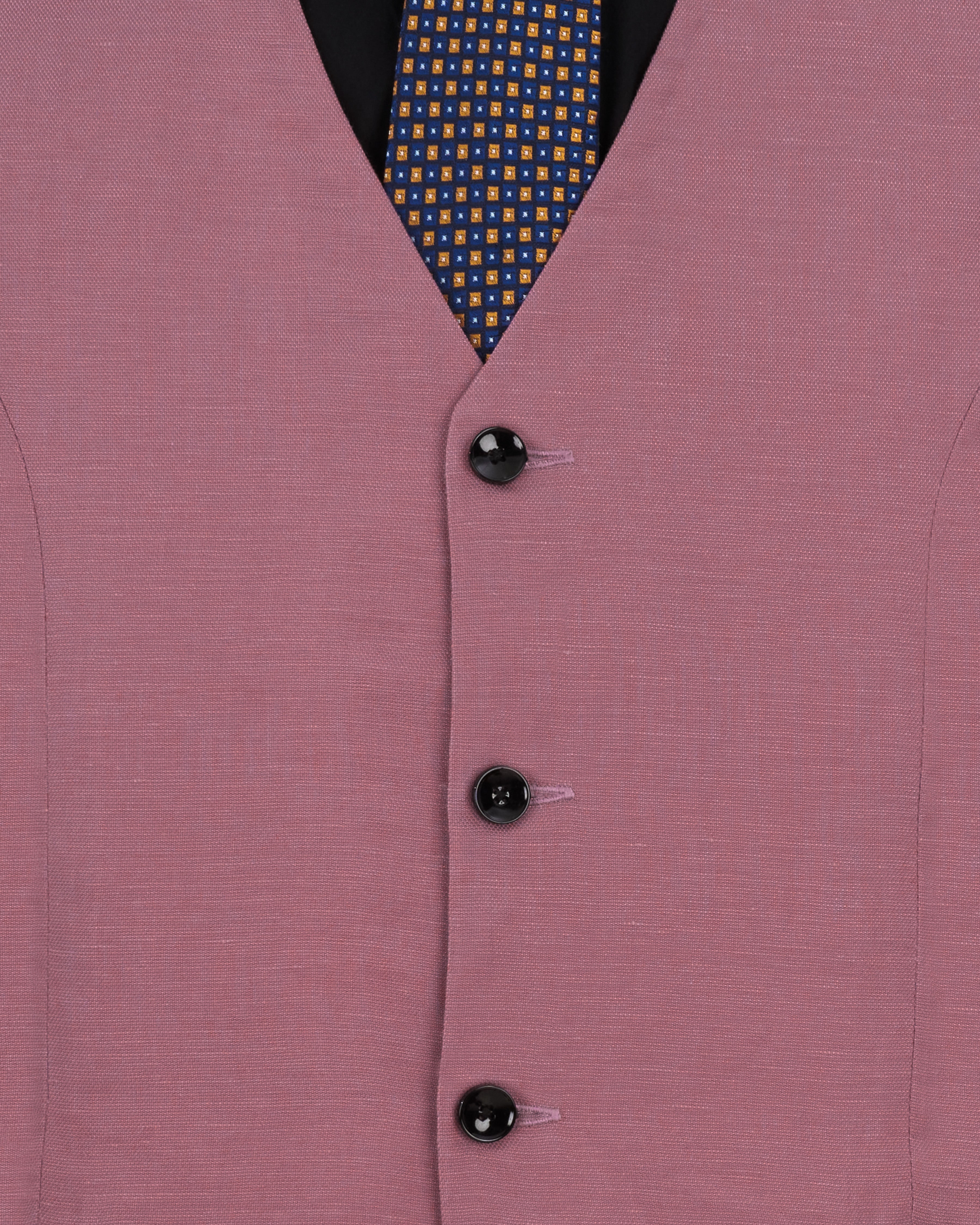 Dark Chestnut Pink Linen Waistcoat V2313-36, V2313-38, V2313-40, V2313-42, V2313-44, V2313-46, V2313-48, V2313-50, V2313-52, V2313-54, V2313-56, V2313-58, V2313-60