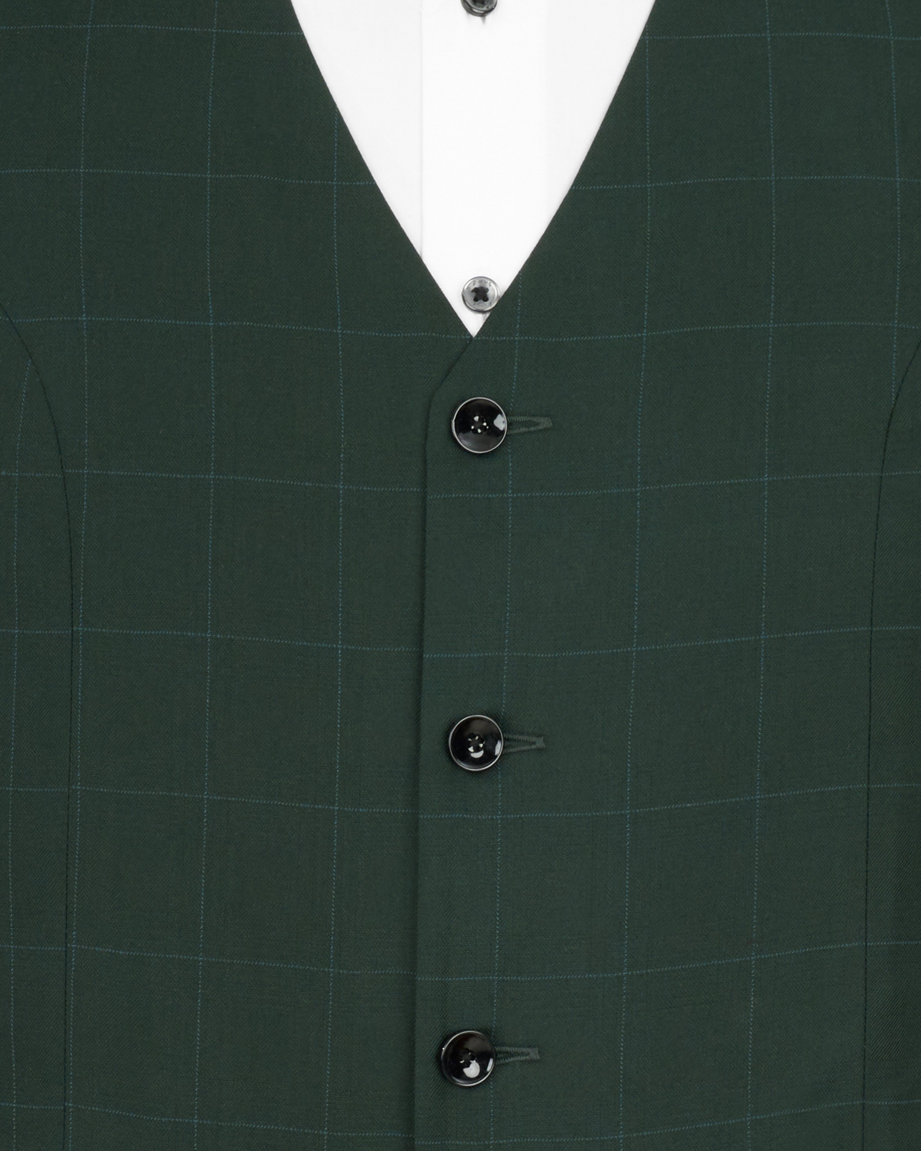 Gunmetal Green Plaid Waistcoat V2326-36, V2326-38, V2326-40, V2326-42, V2326-44, V2326-46, V2326-48, V2326-50, V2326-52, V2326-54, V2326-56, V2326-58, V2326-60