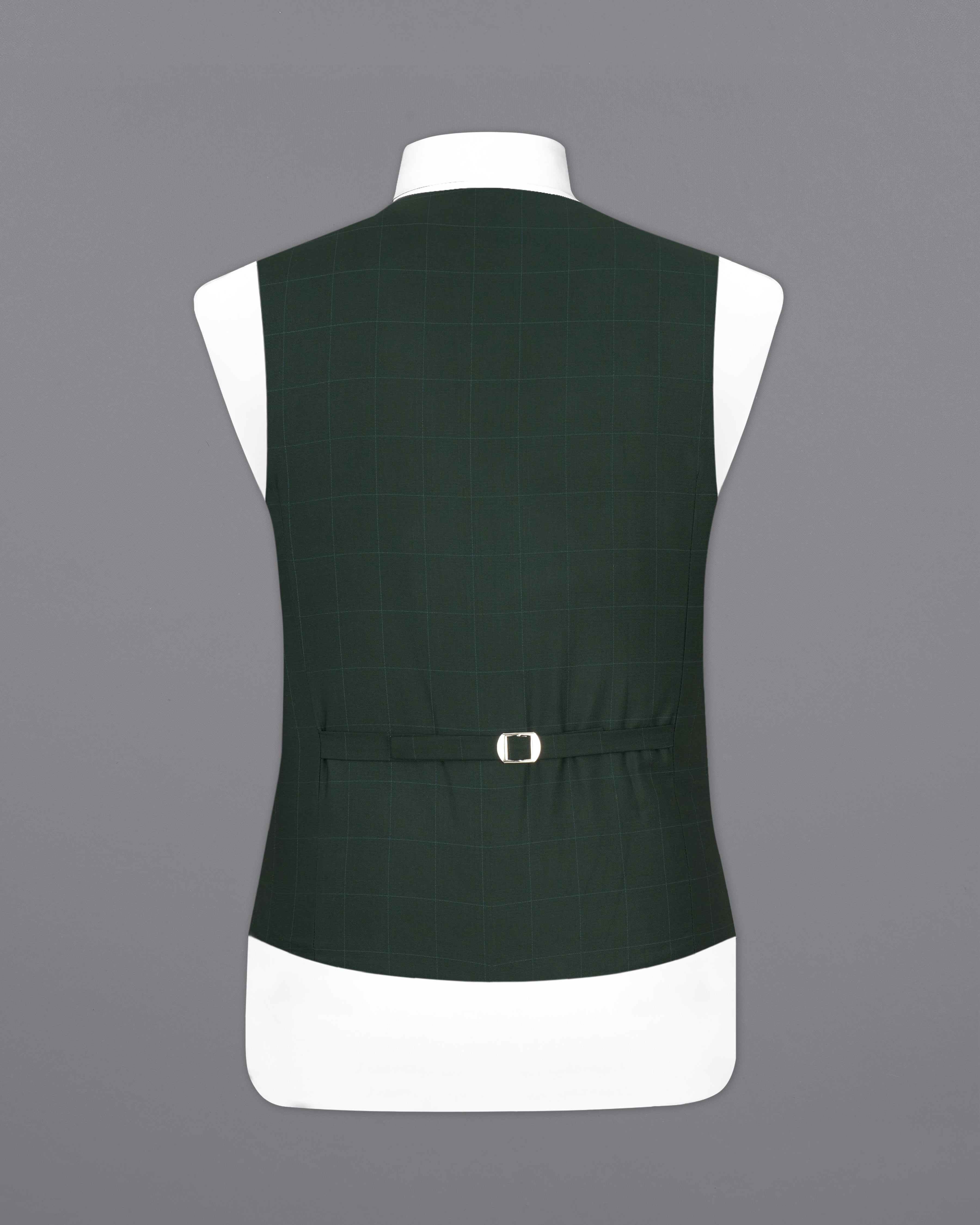 Gunmetal Green Plaid Waistcoat V2326-36, V2326-38, V2326-40, V2326-42, V2326-44, V2326-46, V2326-48, V2326-50, V2326-52, V2326-54, V2326-56, V2326-58, V2326-60