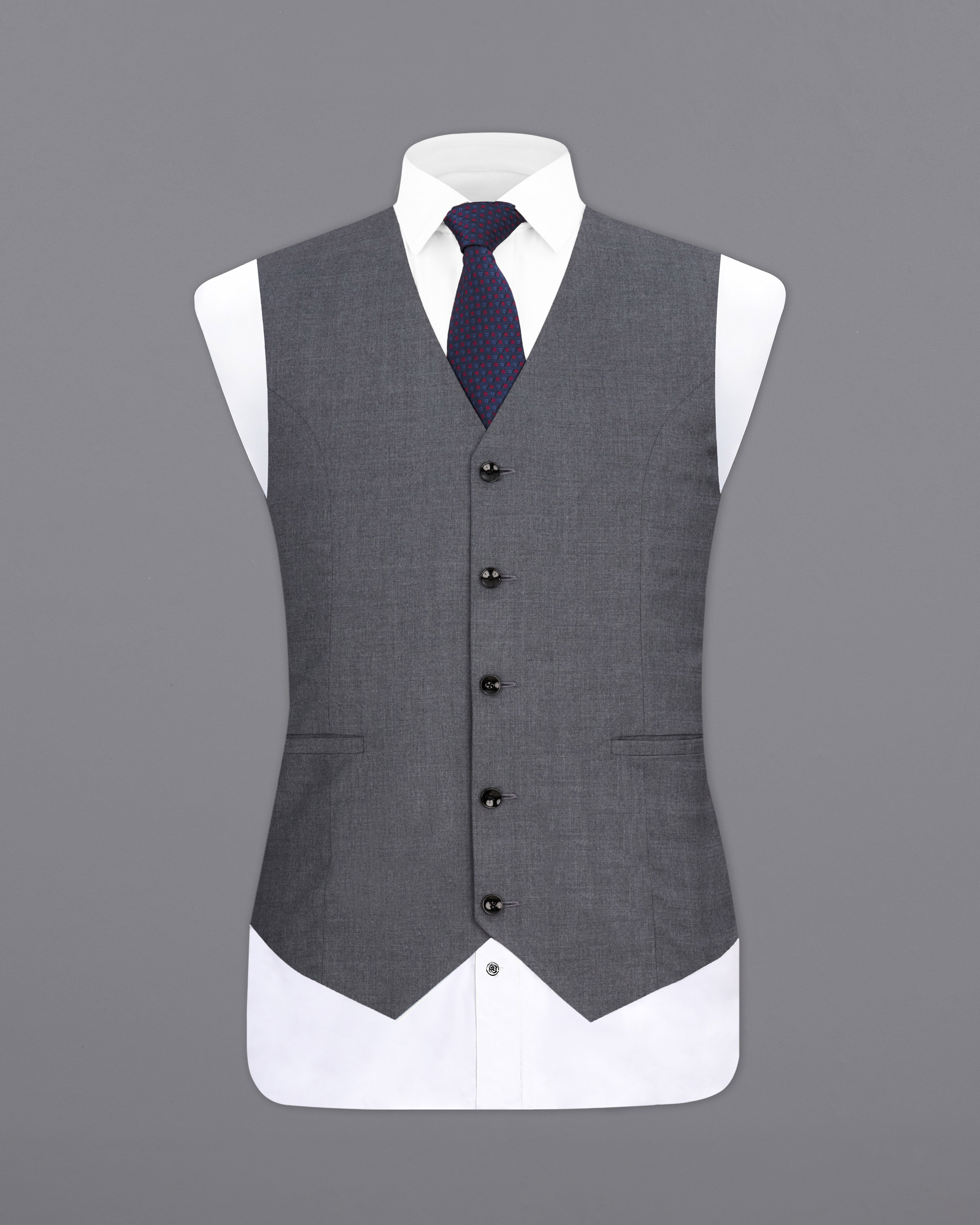 Wenge Gray Textured  Waistcoat V2327-36, V2327-38, V2327-40, V2327-42, V2327-44, V2327-46, V2327-48, V2327-50, V2327-52, V2327-54, V2327-56, V2327-58, V2327-60