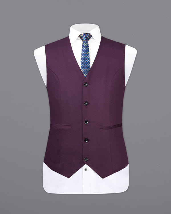 Thunder Maroon with Golden Piping Work Premium Cotton Designer Waistcoat V2365-36, V2365-38, V2365-40, V2365-42, V2365-44, V2365-46, V2365-48, V2365-50, V2365-52, V2365-54, V2365-56, V2365-58, V2365-60