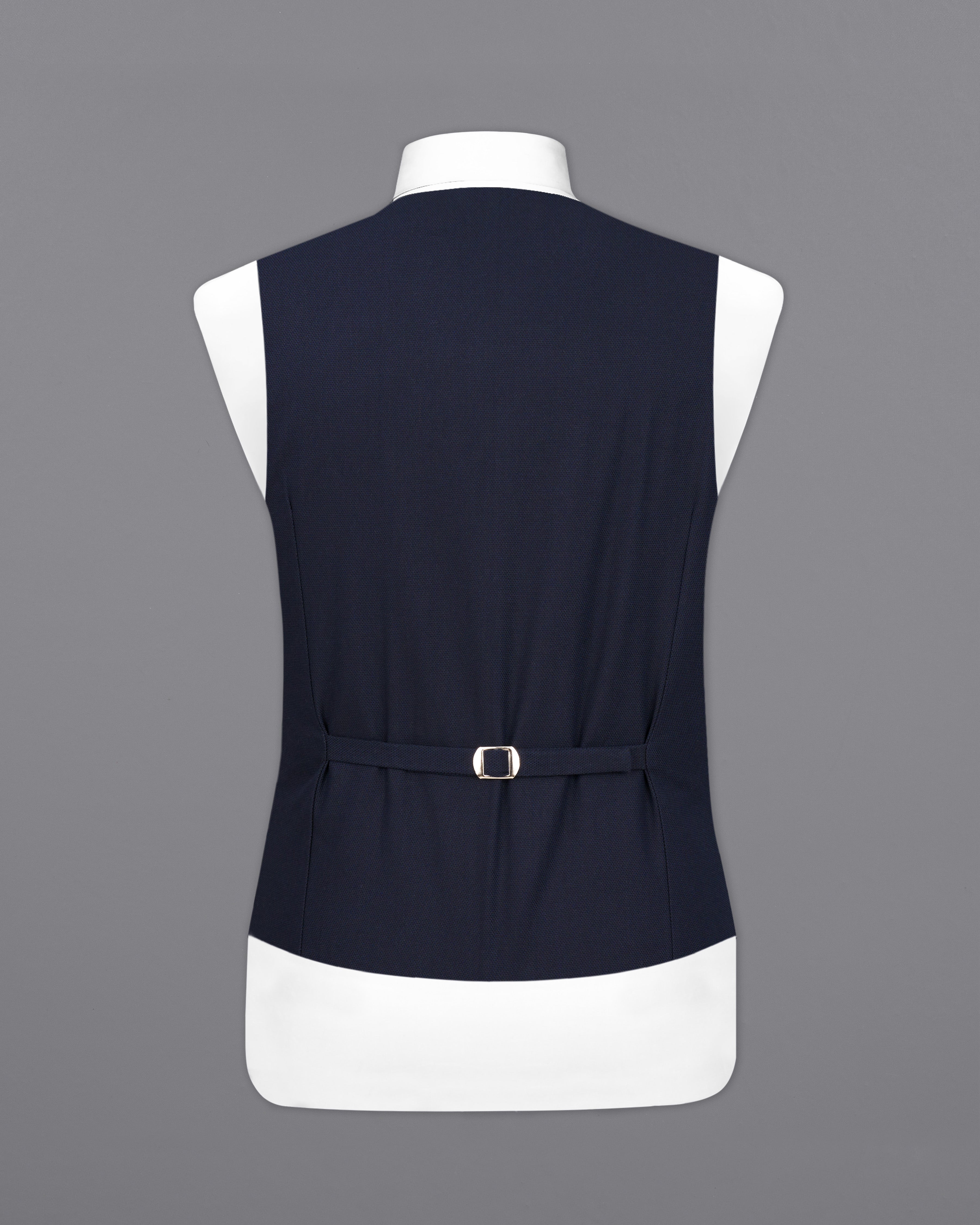 Thunder Navy Blue Premium Cotton Designer Waistcoat V2368-36, V2368-38, V2368-40, V2368-42, V2368-44, V2368-46, V2368-48, V2368-50, V2368-52, V2368-54, V2368-56, V2368-58, V2368-60