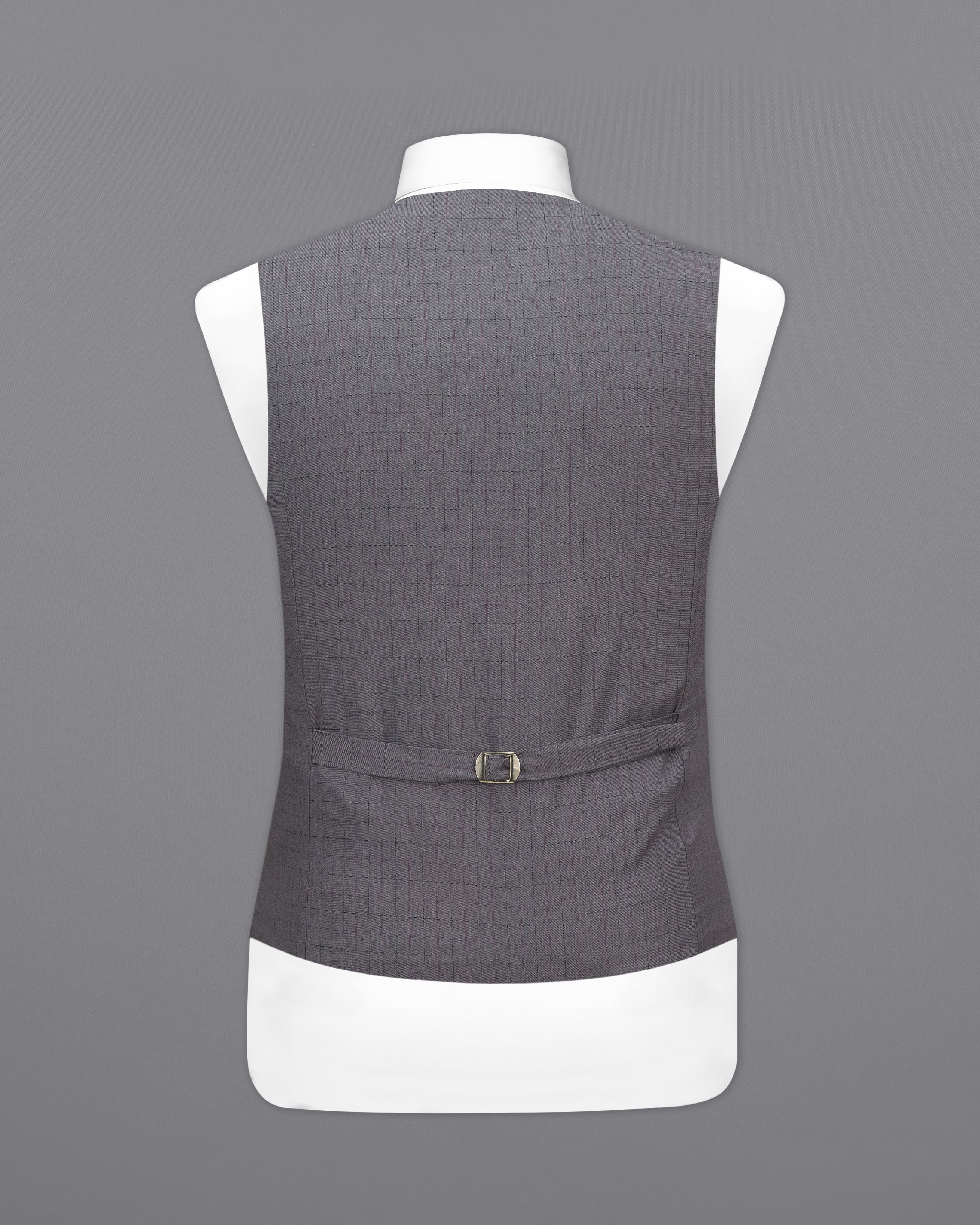 Storm Dust Gray Plaid Waistcoat V2477-36, V2477-38, V2477-40, V2477-42, V2477-44, V2477-46, V2477-48, V2477-50, V2477-52, V2477-54, V2477-56, V2477-58, V2477-60