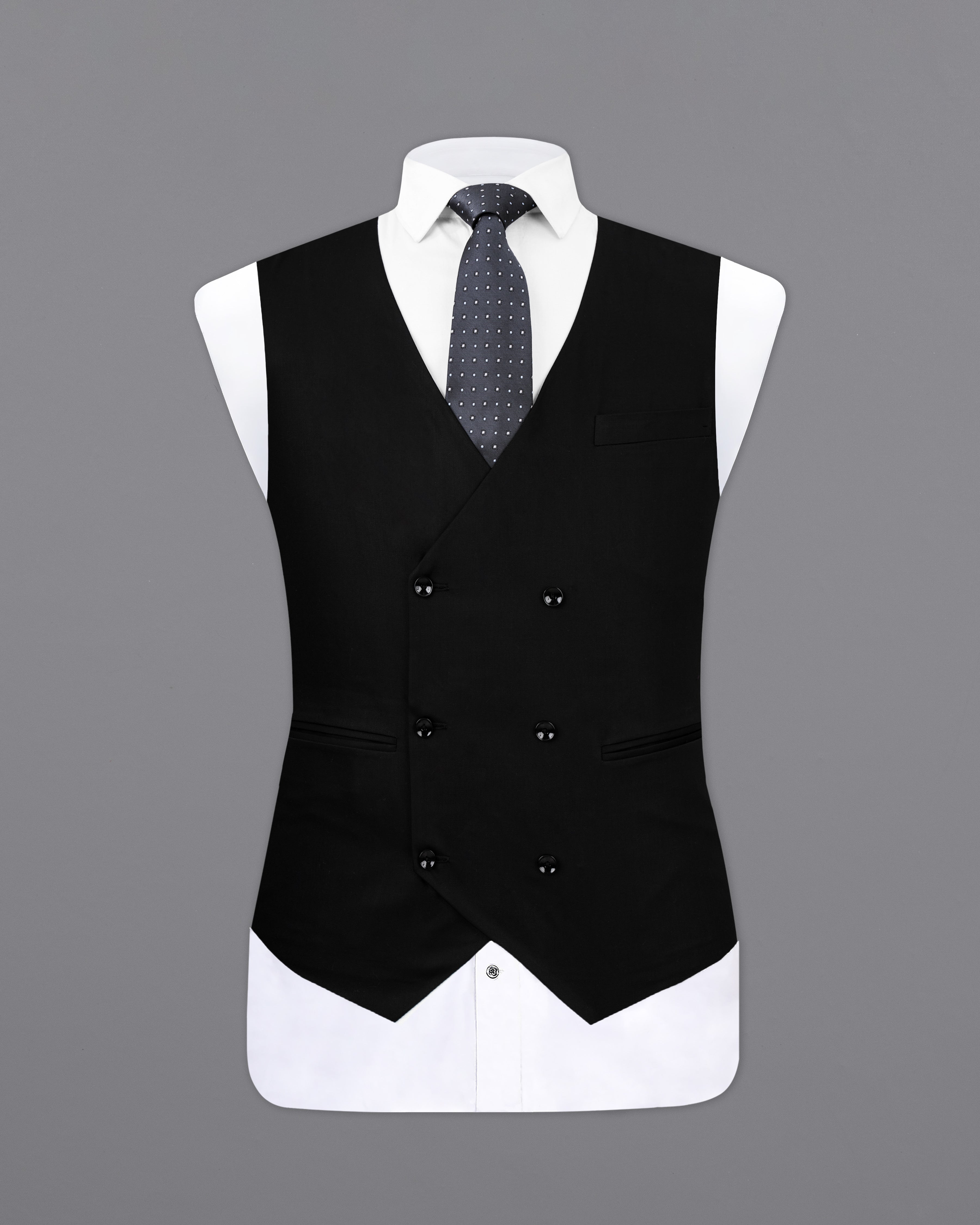 Jade Black Designer Cotton Waistcoat V2522-DB-36, V2522-DB-38, V2522-DB-40, V2522-DB-42, V2522-DB-44, V2522-DB-46, V2522-DB-48, V2522-DB-50, V2522-DB-52, V2522-DB-54, V2522-DB-56, V2522-DB-58, V2522-DB-60