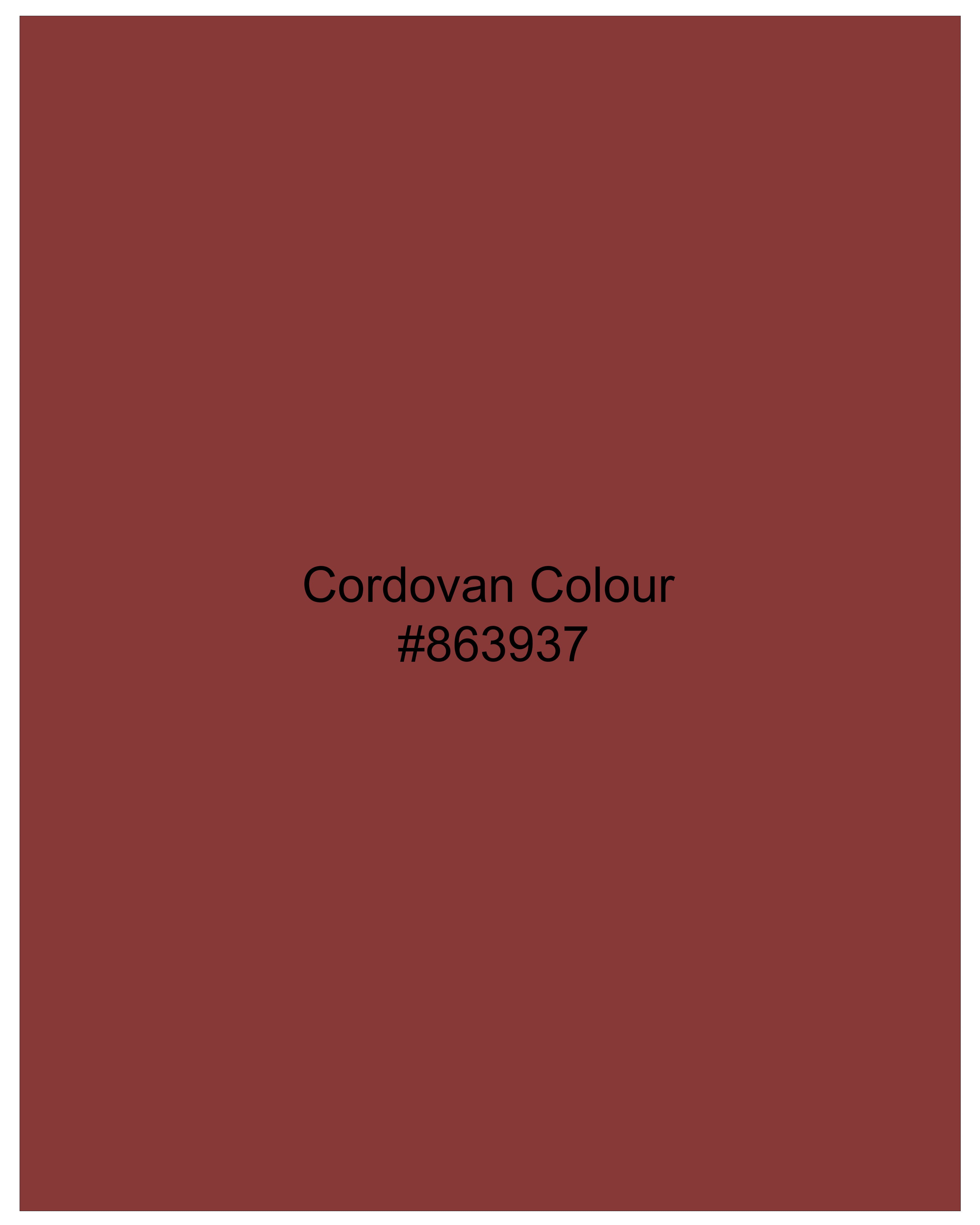 Cordovan Red Wool Rich Designer Waistcoat V2533-36, V2533-38, V2533-40, V2533-42, V2533-44, V2533-46, V2533-48, V2533-50, V2533-53, V2533-54, V2533-56, V2533-58, V2533-60