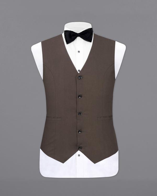 Fuscous Brown Designer Waistcoat V2535-36, V2535-38, V2535-40, V2535-42, V2535-44, V2535-46, V2535-48, V2535-50, V2535-53, V2535-54, V2535-56, V2535-58, V2535-60