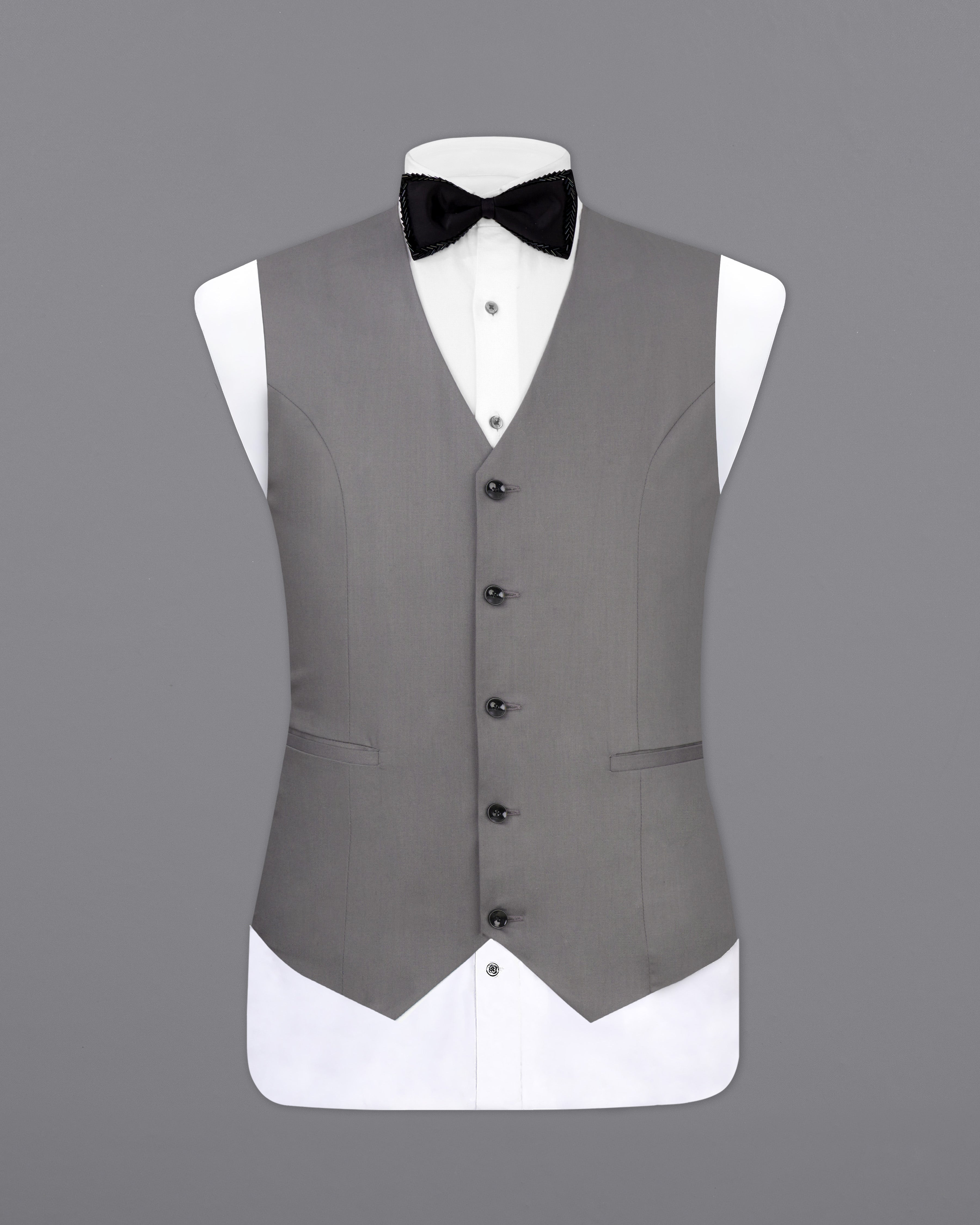 Granite Gray Designer Waistcoat V2536-36, V2536-38, V2536-40, V2536-42, V2536-44, V2536-46, V2536-48, V2536-50, V2536-53, V2536-54, V2536-56, V2536-58, V2536-60