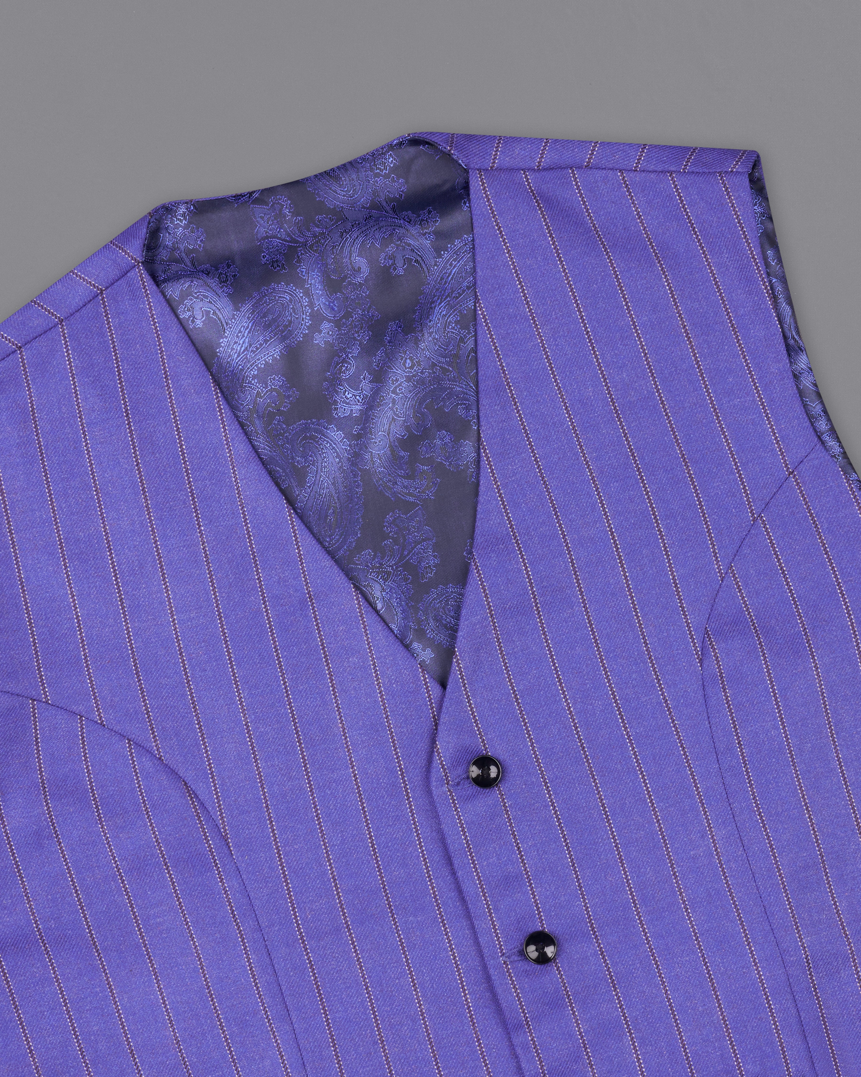 Deluge Blue Striped Waistcoat V2568-36, V2568-38, V2568-40, V2568-42, V2568-44, V2568-46, V2568-48, V2568-50, V2568-52, V2568-54, V2568-56, V2568-58, V2568-60