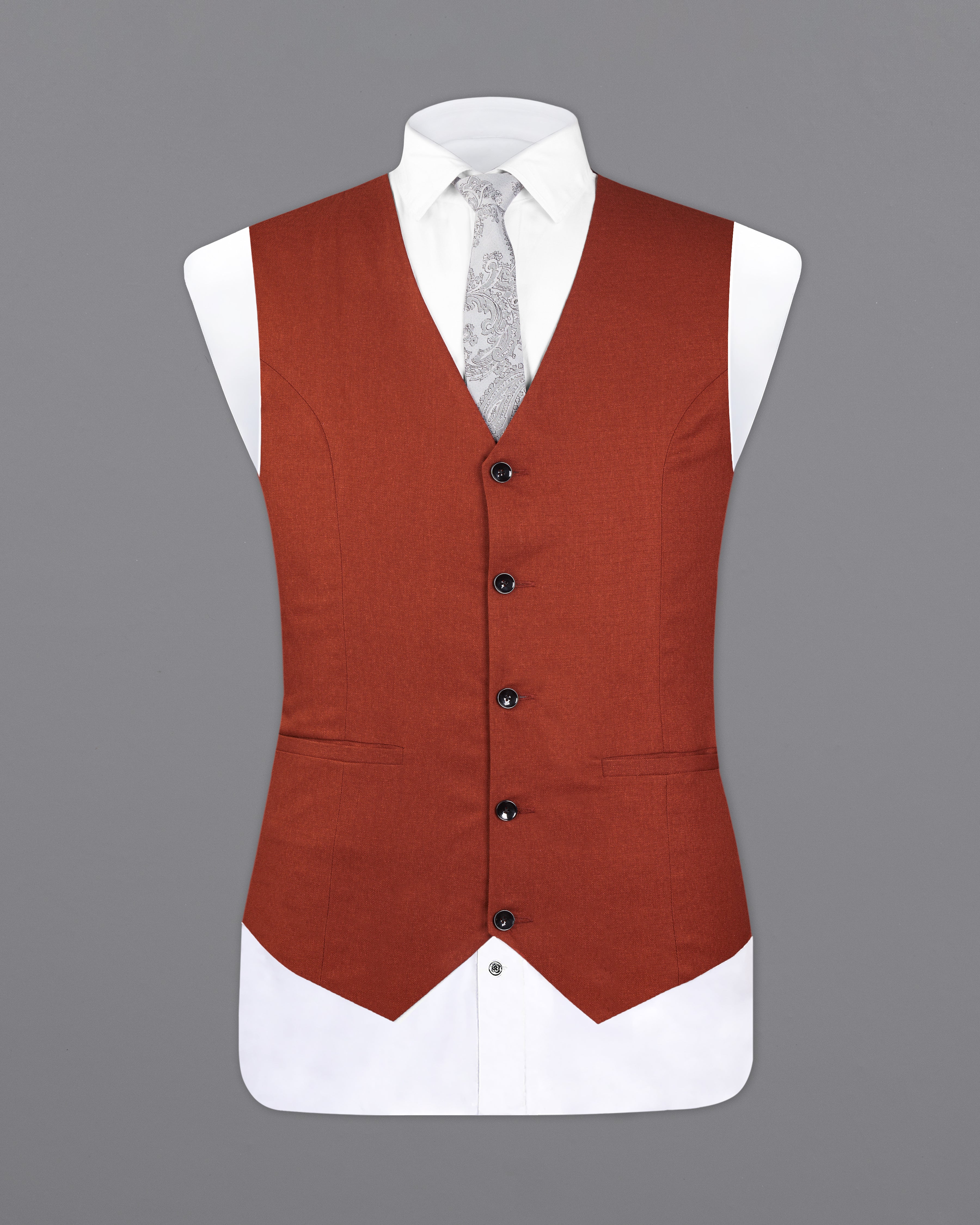 Nutmeg Red Tweed Waistcoat V2695-36, V2695-38, V2695-40, V2695-42, V2695-44, V2695-46, V2695-48, V2695-50, V2695-52, V2695-54, V2695-56, V2695-58, V2695-60