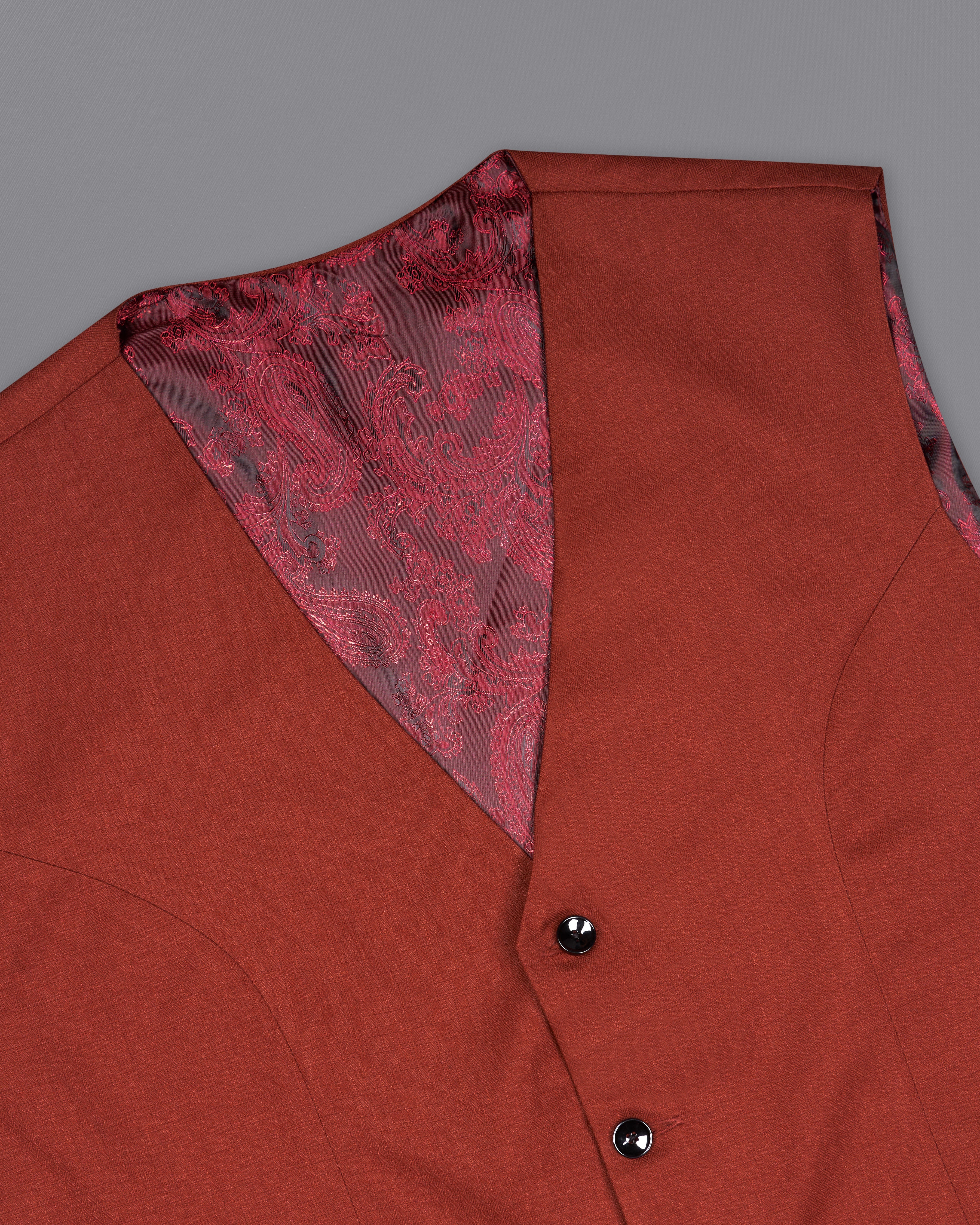 Nutmeg Red Tweed Waistcoat V2695-36, V2695-38, V2695-40, V2695-42, V2695-44, V2695-46, V2695-48, V2695-50, V2695-52, V2695-54, V2695-56, V2695-58, V2695-60