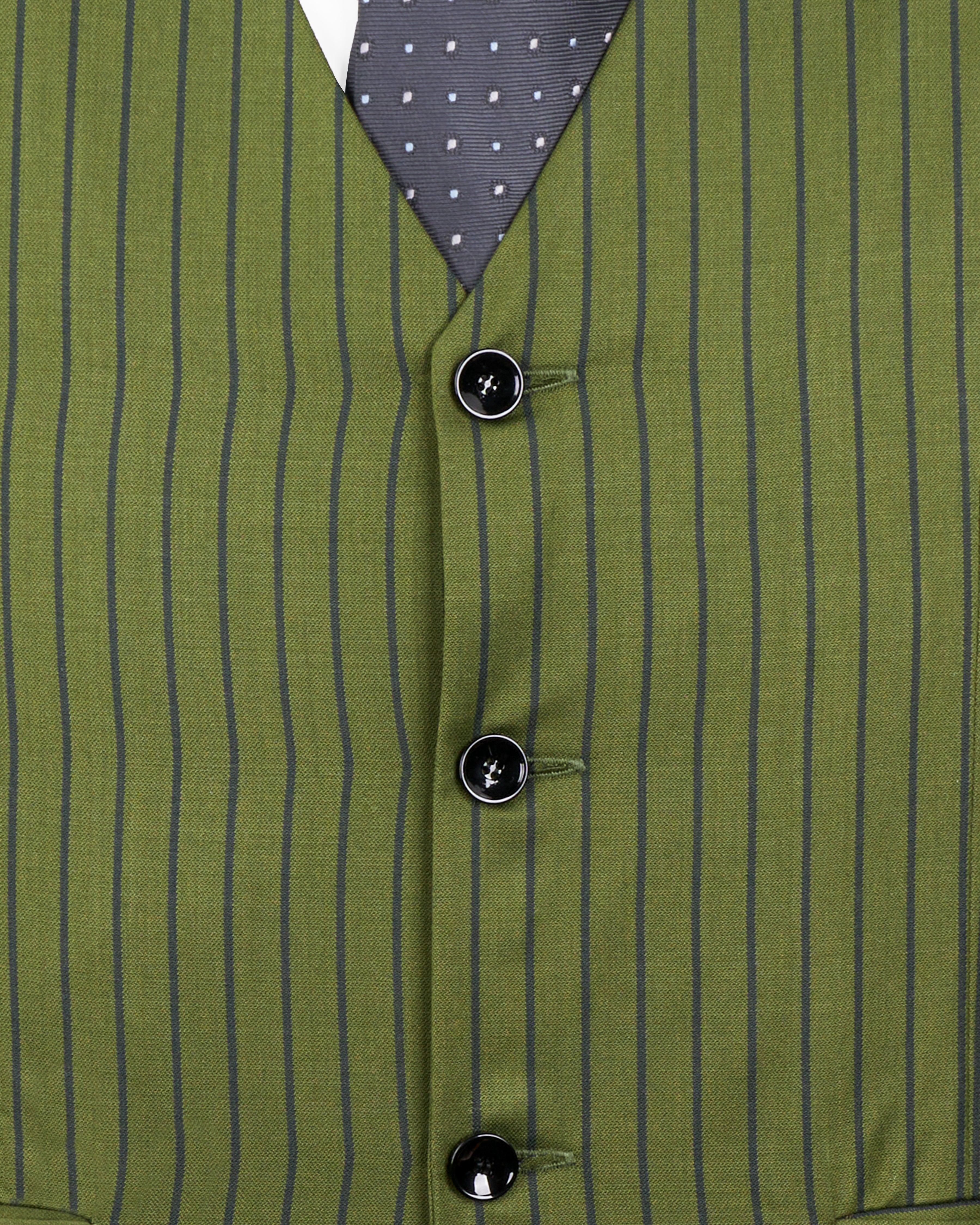 Hemlock Green Striped Waistcoat V2705-36, V2705-38, V2705-40, V2705-42, V2705-44, V2705-46, V2705-48, V2705-50, V2705-52, V2705-54, V2705-56, V2705-58, V2705-60