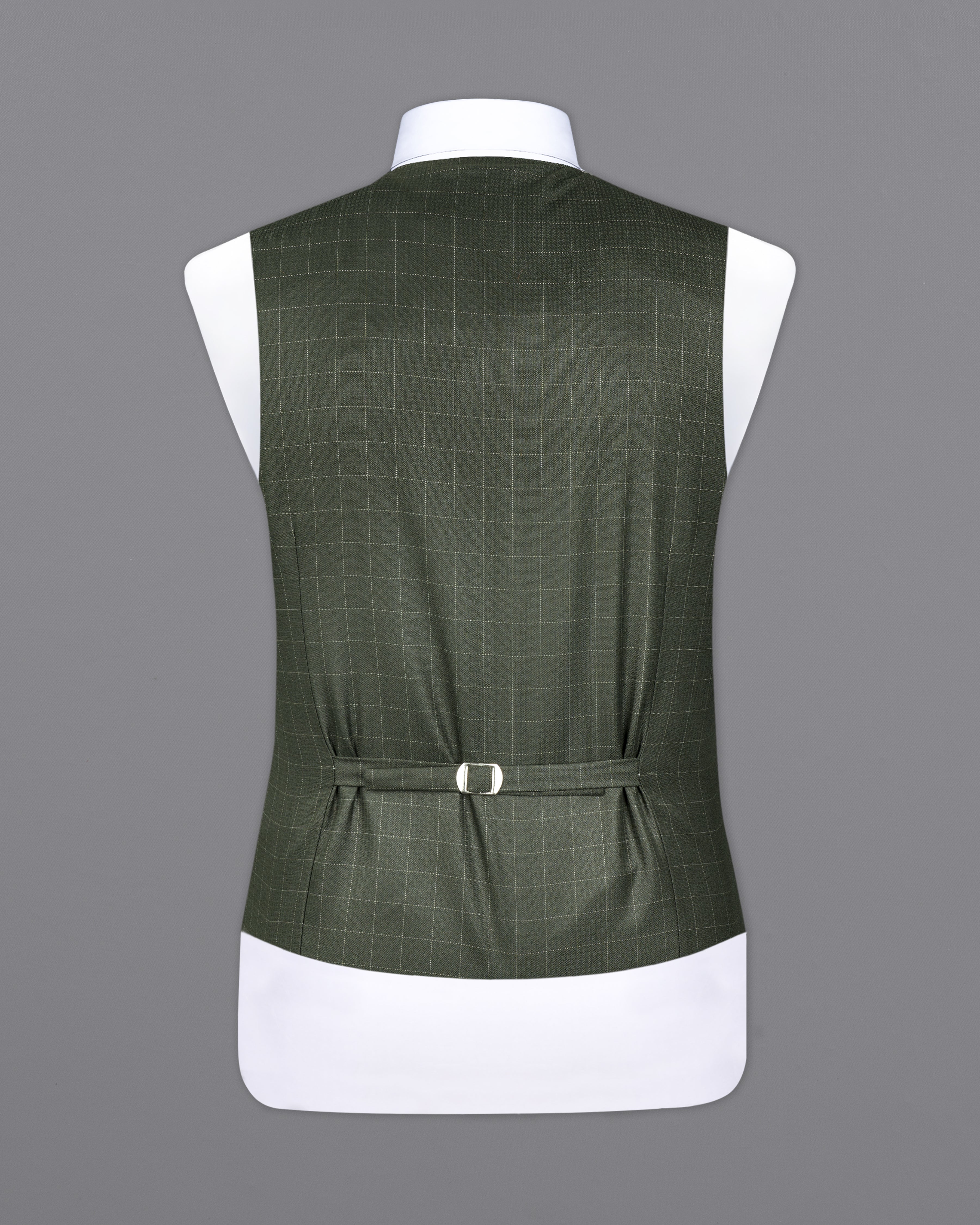 Dune Dark Green Subtle Checkered Waistcoat V2706-36, V2706-38, V2706-40, V2706-42, V2706-44, V2706-46, V2706-48, V2706-50, V2706-52, V2706-54, V2706-56, V2706-58, V2706-60