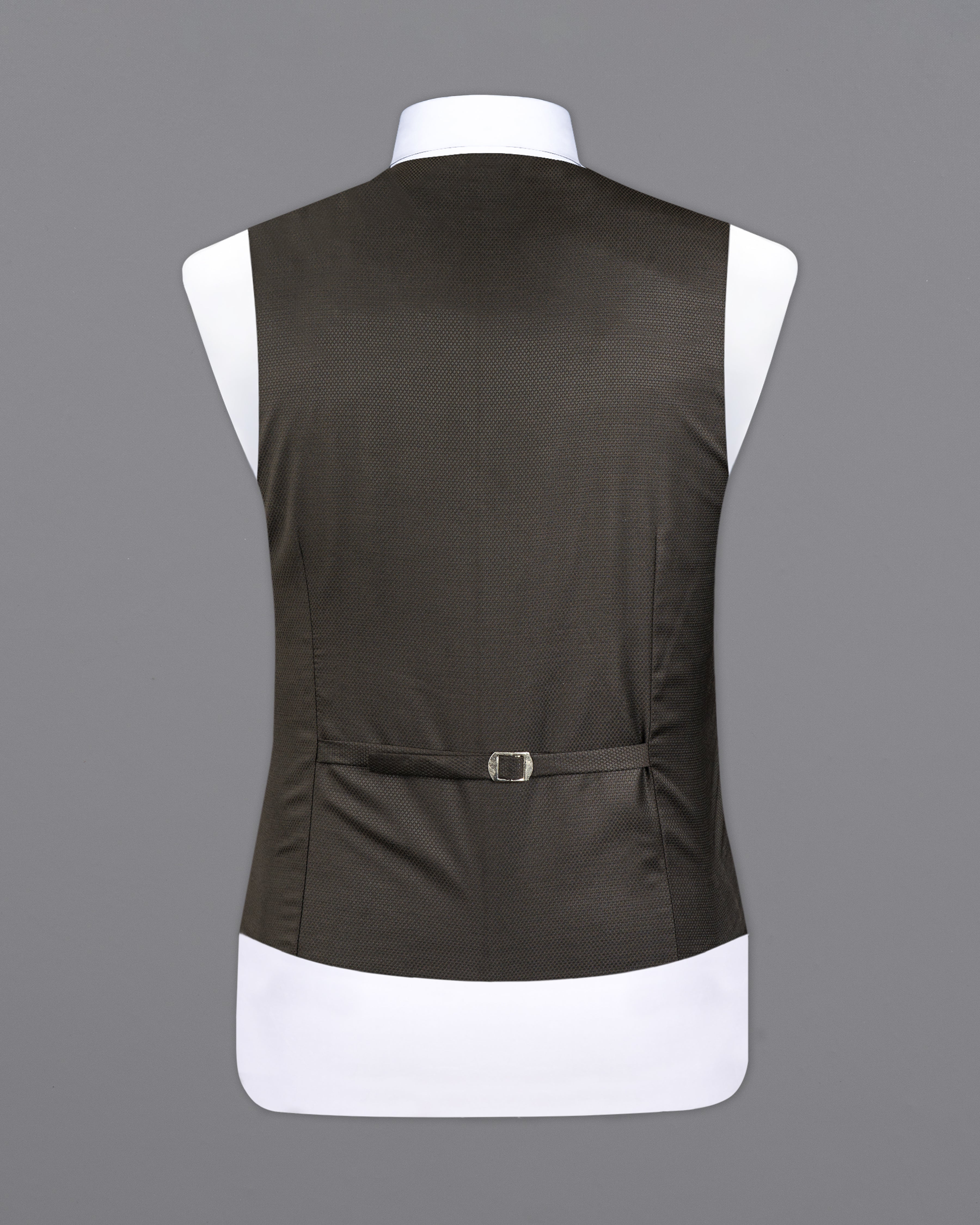 Merline Dark Brown Dobby Textured Waistcoat V2714-36, V2714-38, V2714-40, V2714-42, V2714-44, V2714-46, V2714-48, V2714-50, V2714-52, V2714-54, V2714-56, V2714-58, V2714-60