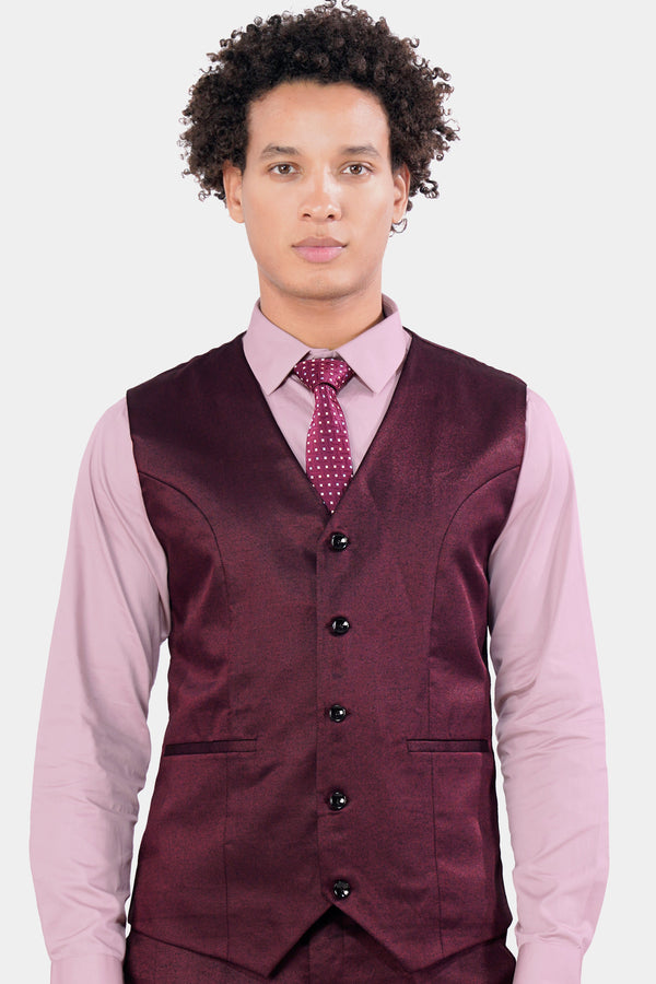 Heath Maroon Wool Rich Waistcoat V2948-36, V2948-38, V2948-40, V2948-42, V2948-44, V2948-46, V2948-48, V2948-50, V2948-48, V2948-54, V2948-56, V2948-58, V2948-60