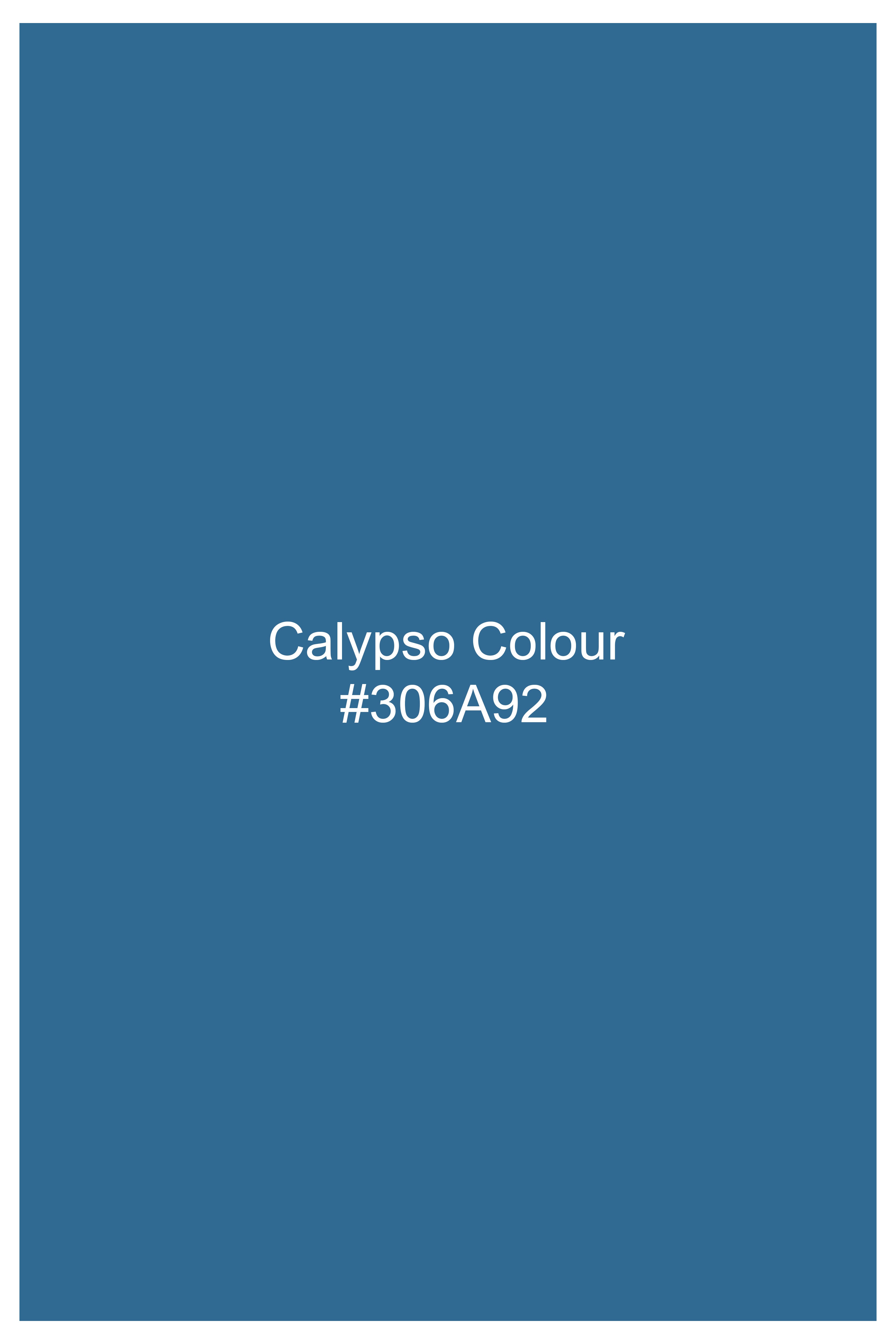Calypso Blue Wool Rich Waistcoat V3064-36, V3064-38, V3064-40, V3064-42, V3064-44, V3064-46, V3064-48, V3064-50, V3064-64, V3064-54, V3064-56, V3064-58, V3064-60