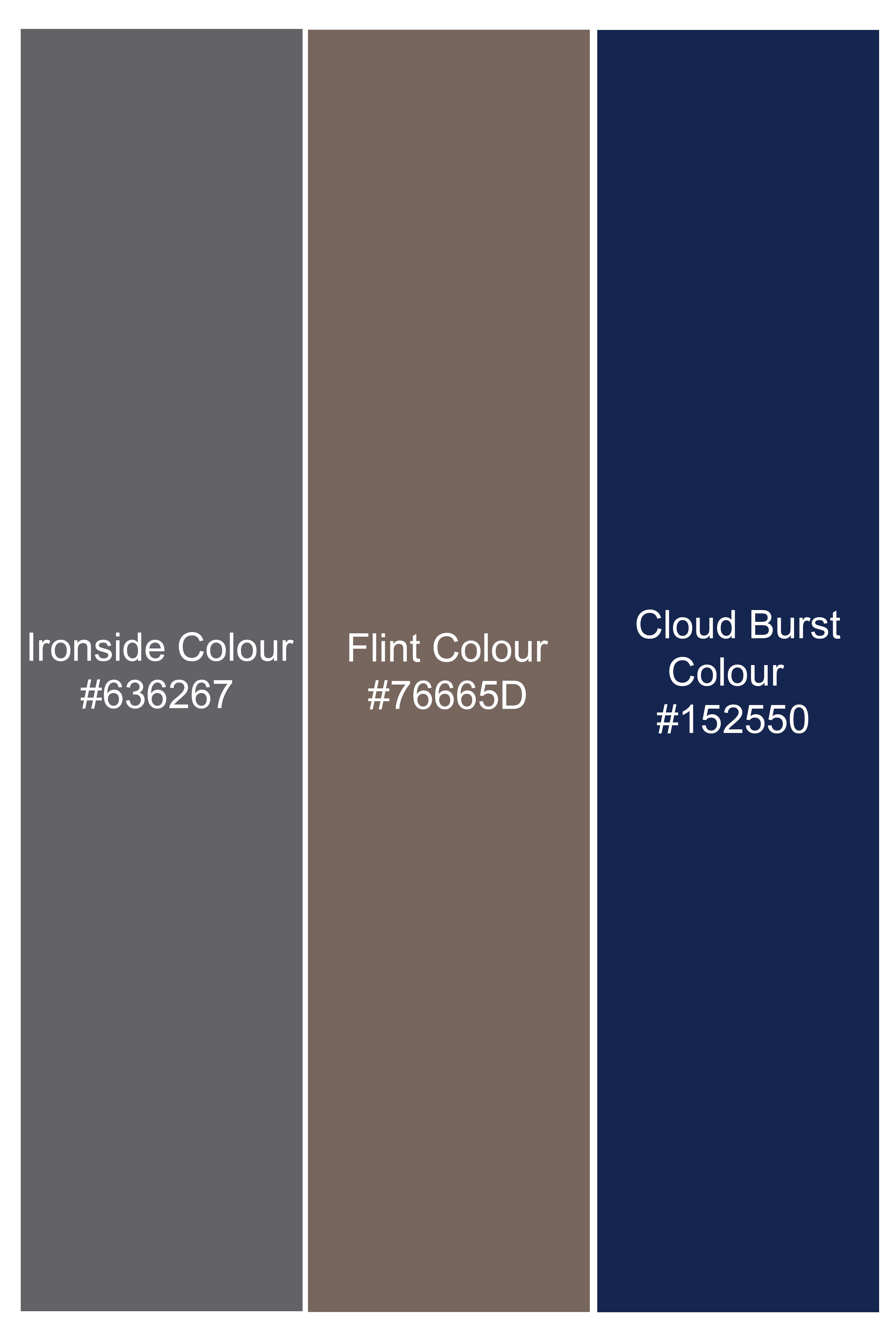 Ironside Grey and Cloud Burst Blue Plaid Wool Rich Waistcoat V3073-36, V3073-38, V3073-40, V3073-42, V3073-44, V3073-46, V3073-48, V3073-50, V3073-73, V3073-54, V3073-56, V3073-58, V3073-60