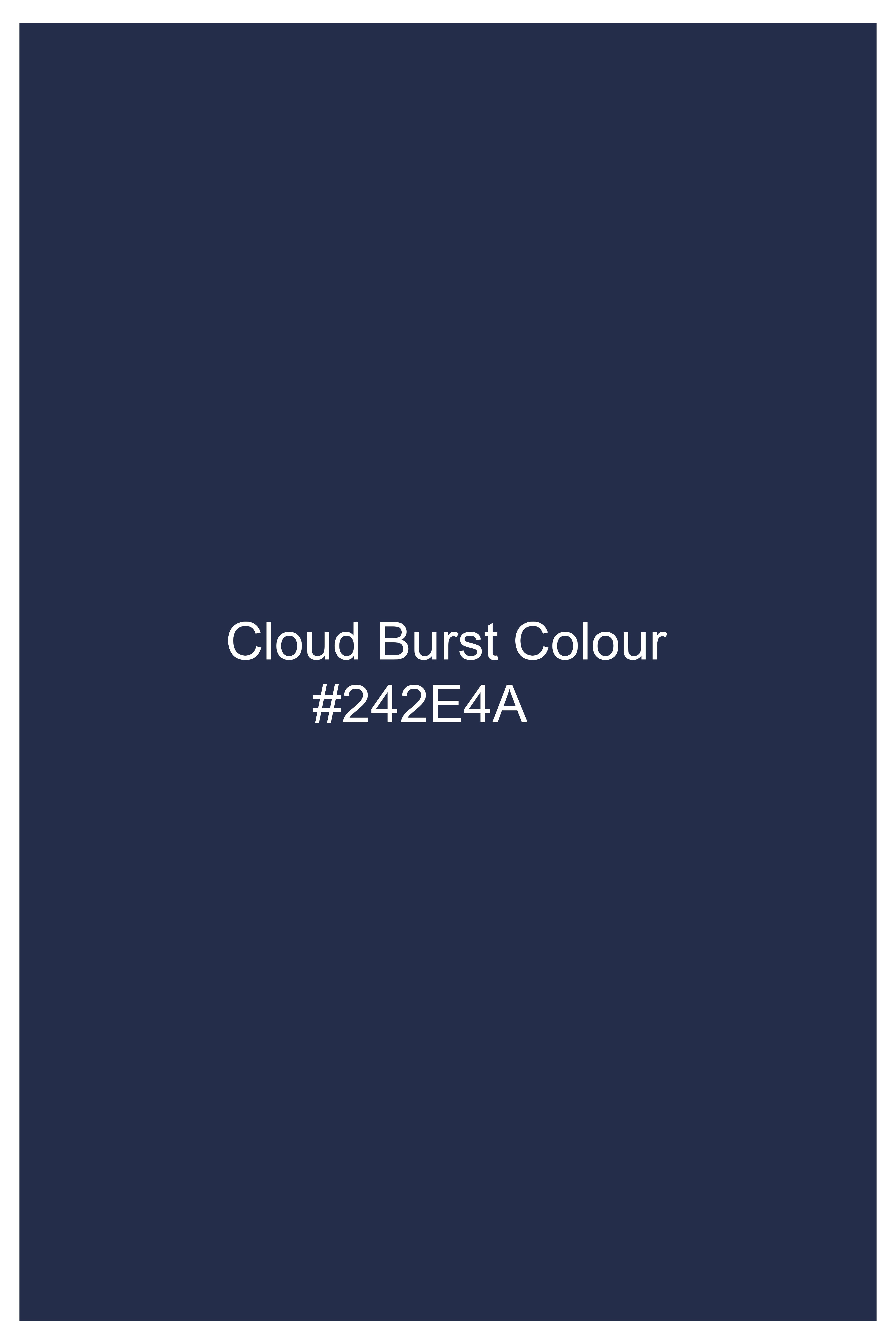 Cloud Burst Blue Wool Rich Stretchable Waistcoat V3078-36, V3078-38, V3078-40, V3078-42, V3078-44, V3078-46, V3078-48, V3078-50, V3078-78, V3078-54, V3078-56, V3078-58, V3078-60