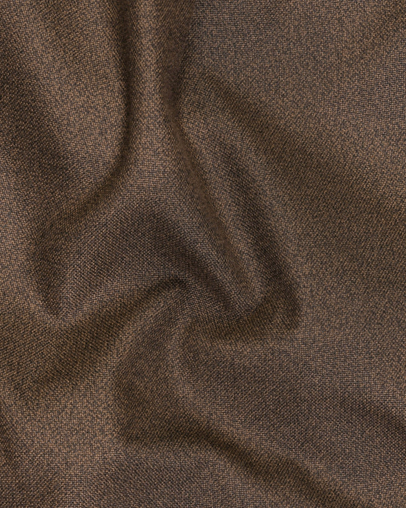 Chocolate Brown Premium Wool Blend Waistcoat