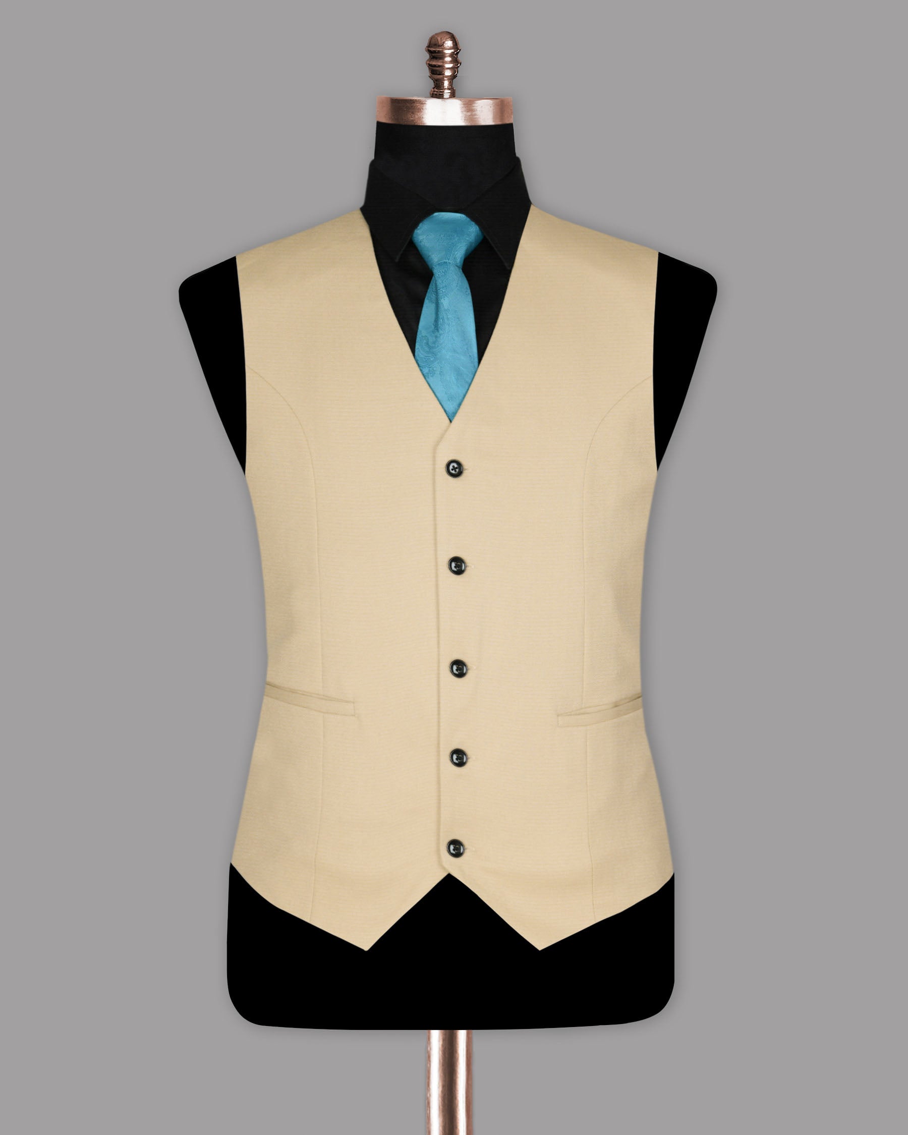 Cream Premium Wool Blend Waistcoat V855-42, V855-44, V855-46, V855-48, V855-50, V855-54, V855-60, V855-36, V855-38, V855-40, V855-58, V855-52, V855-56