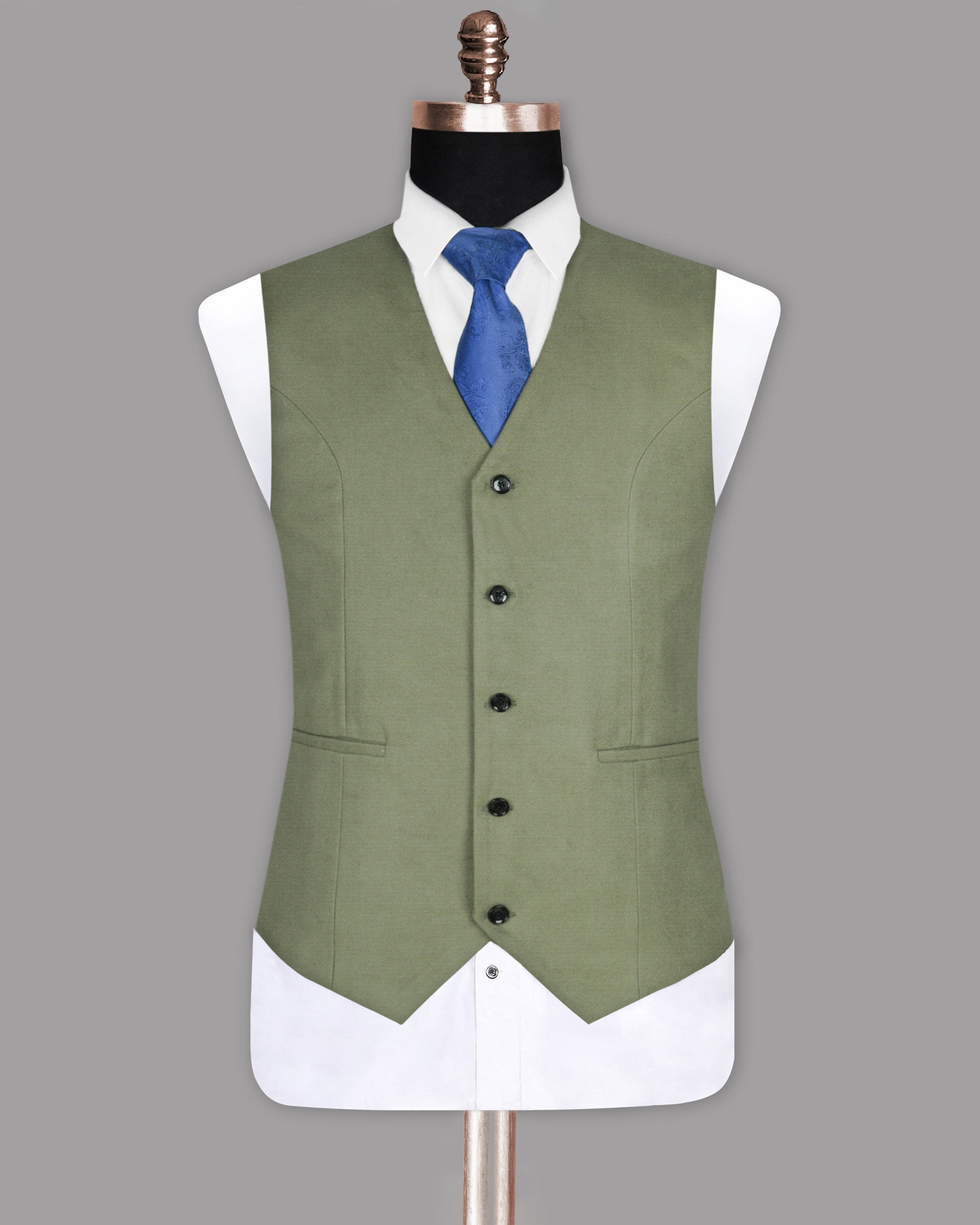 Crocodile Green Heavyweight Premium Cotton Winter Waistcoat V918-36, V918-48, V918-44, V918-46, V918-50, V918-52, V918-56, V918-38, V918-40, V918-58, V918-42, V918-54, V918-60