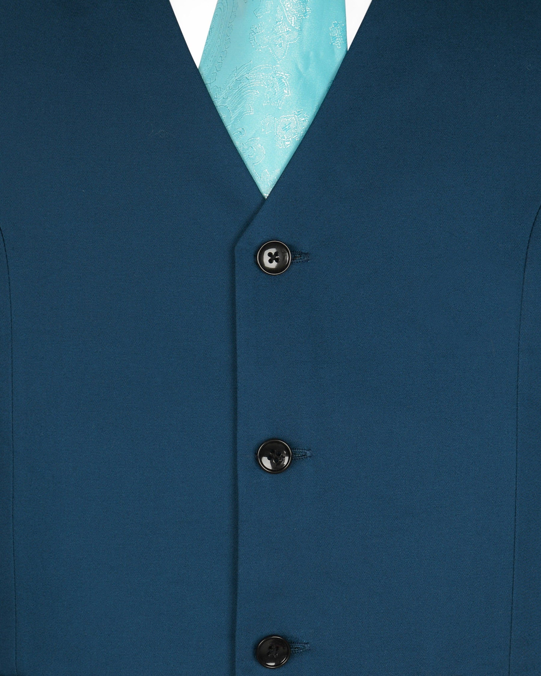 Sapphire Blue Premium Wool Rich Waistcoat