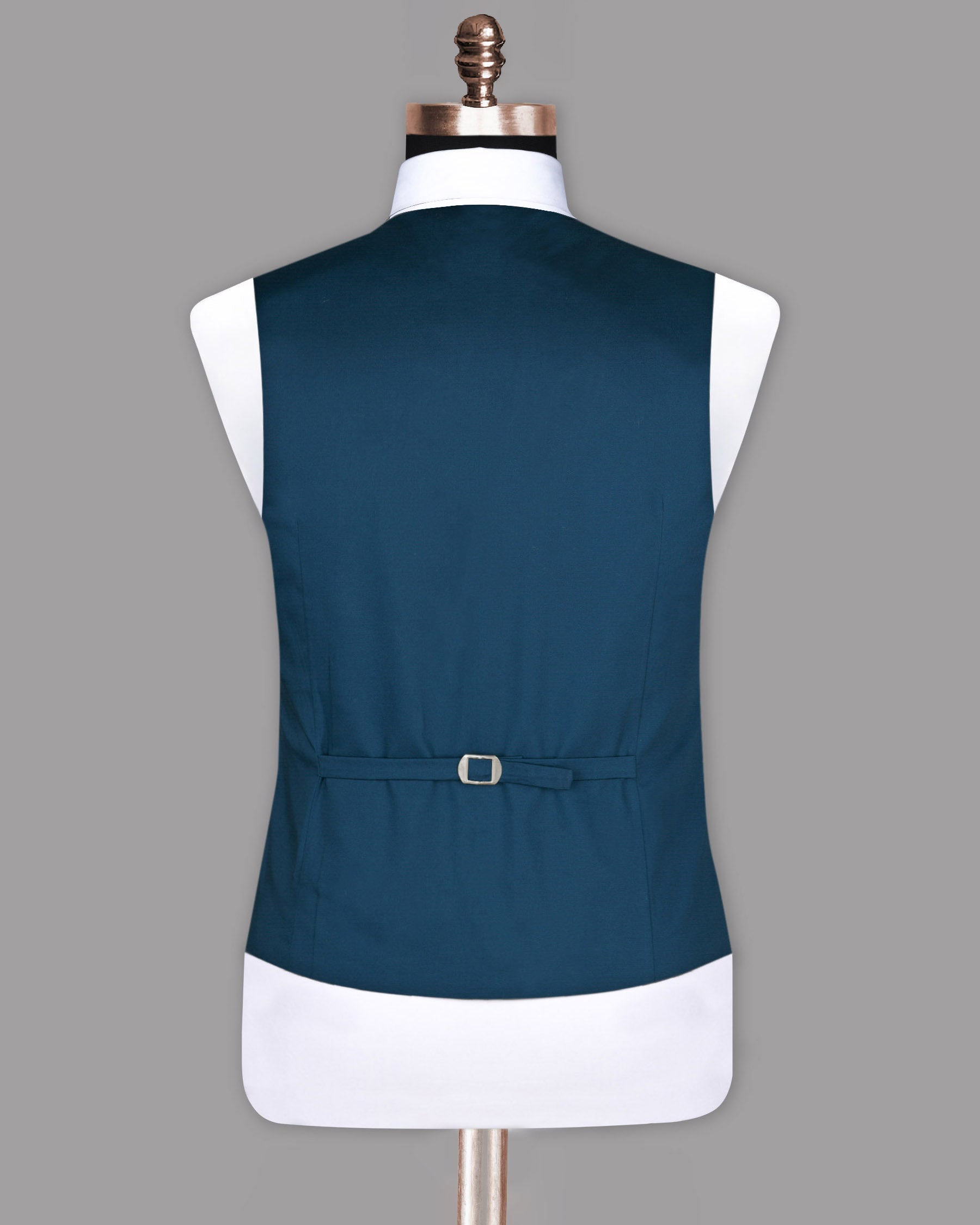 Sapphire Blue Premium Wool Rich Waistcoat