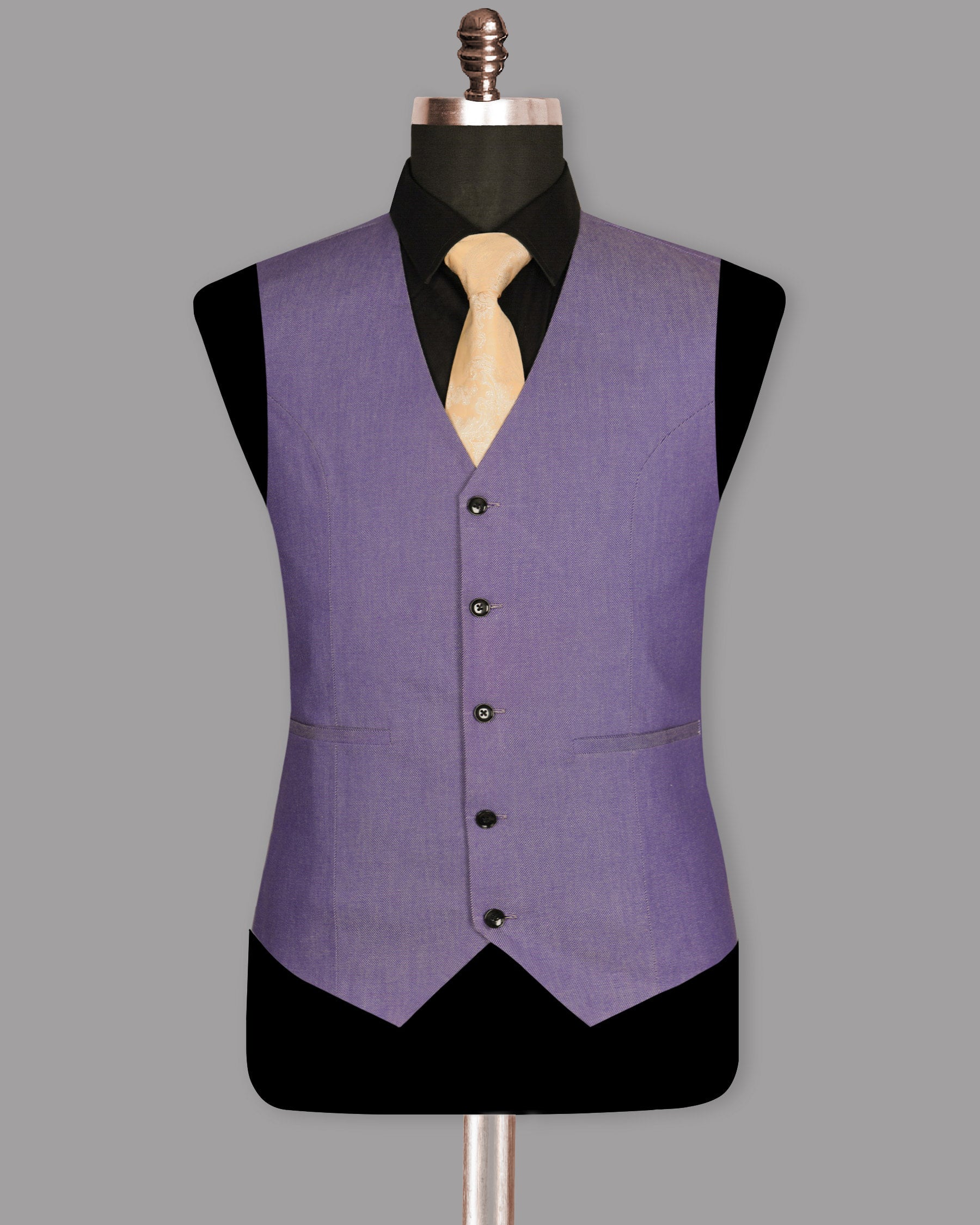 Lilac Premium Cotton Waistcoat V971-42, V971-44, V971-46, V971-54, V971-40, V971-36, V971-38, V971-60, V971-48, V971-50, V971-52, V971-58, V971-56