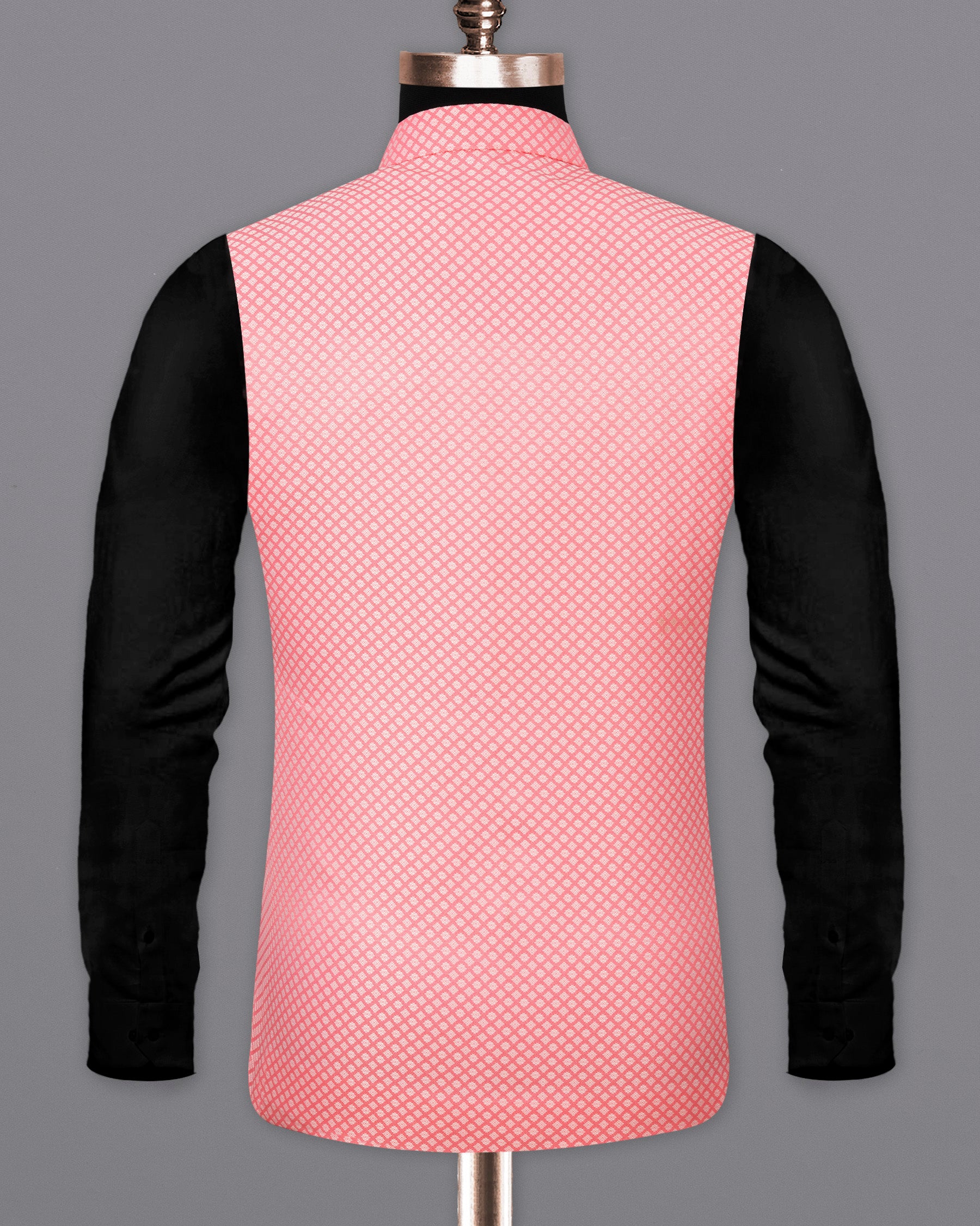 Geraldine Pink Super Soft Nehru Jacket WC1638-36, WC1638-38, WC1638-40, WC1638-42, WC1638-44, WC1638-46, WC1638-48, WC1638-50, WC1638-52, WC1638-54, WC1638-56, WC1638-58, WC1638-60