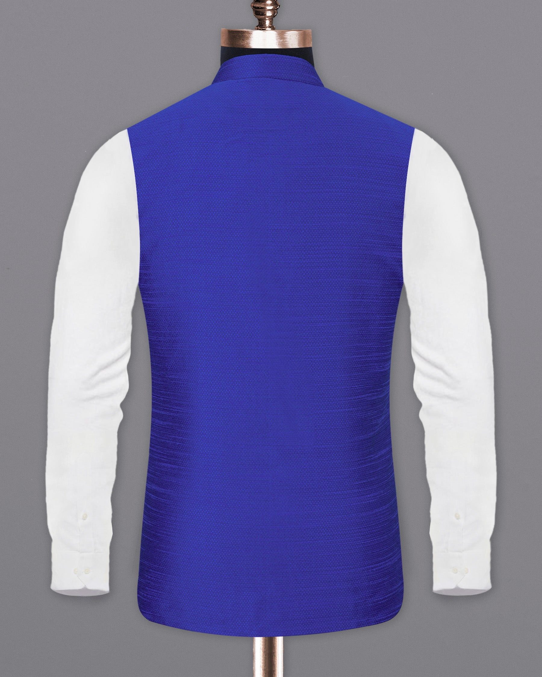 Biscay Blue Super Soft Nehru Jacket WC1639-36, WC1639-38, WC1639-40, WC1639-42, WC1639-44, WC1639-46, WC1639-48, WC1639-50, WC1639-52, WC1639-54, WC1639-56, WC1639-58, WC1639-60