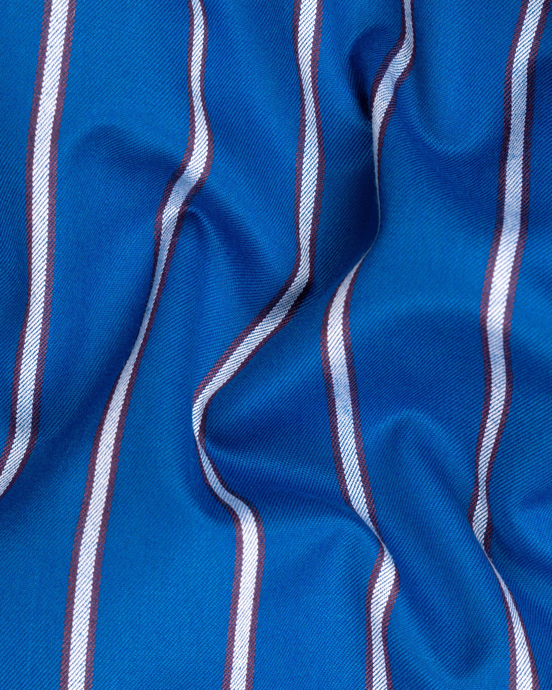 Royal Azure with wenge colour Striped Nehru Jacket WC1776-36, WC1776-38, WC1776-40, WC1776-42, WC1776-44, WC1776-46, WC1776-48, WC1776-50, WC1776-52, WC1776-54, WC1776-56, WC1776-58, WC1776-60