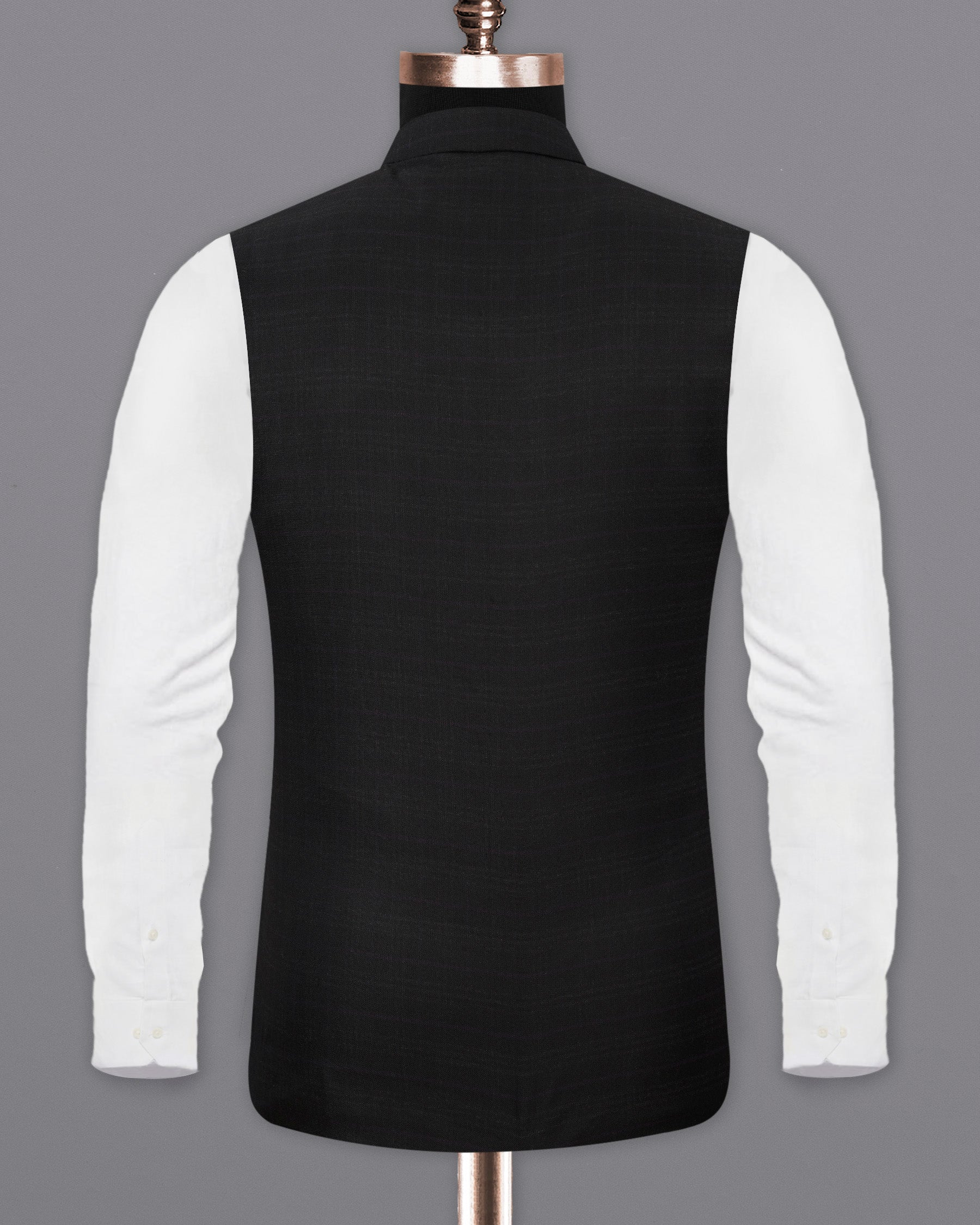 Jade black Brown Nehru Jacket WC1840-36, WC1840-38, WC1840-40, WC1840-42, WC1840-44, WC1840-46, WC1840-48, WC1840-50, WC1840-52, WC1840-54, WC1840-56, WC1840-58, WC1840-60