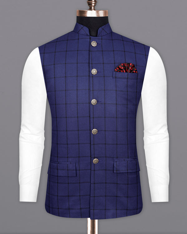 Zodiac Dark Blue Nehru Jacket WC2015-36, WC2015-38, WC2015-40, WC2015-42, WC2015-44, WC2015-46, WC2015-48, WC2015-50, WC2015-52, WC2015-54, WC2015-56, WC2015-58, WC2015-60