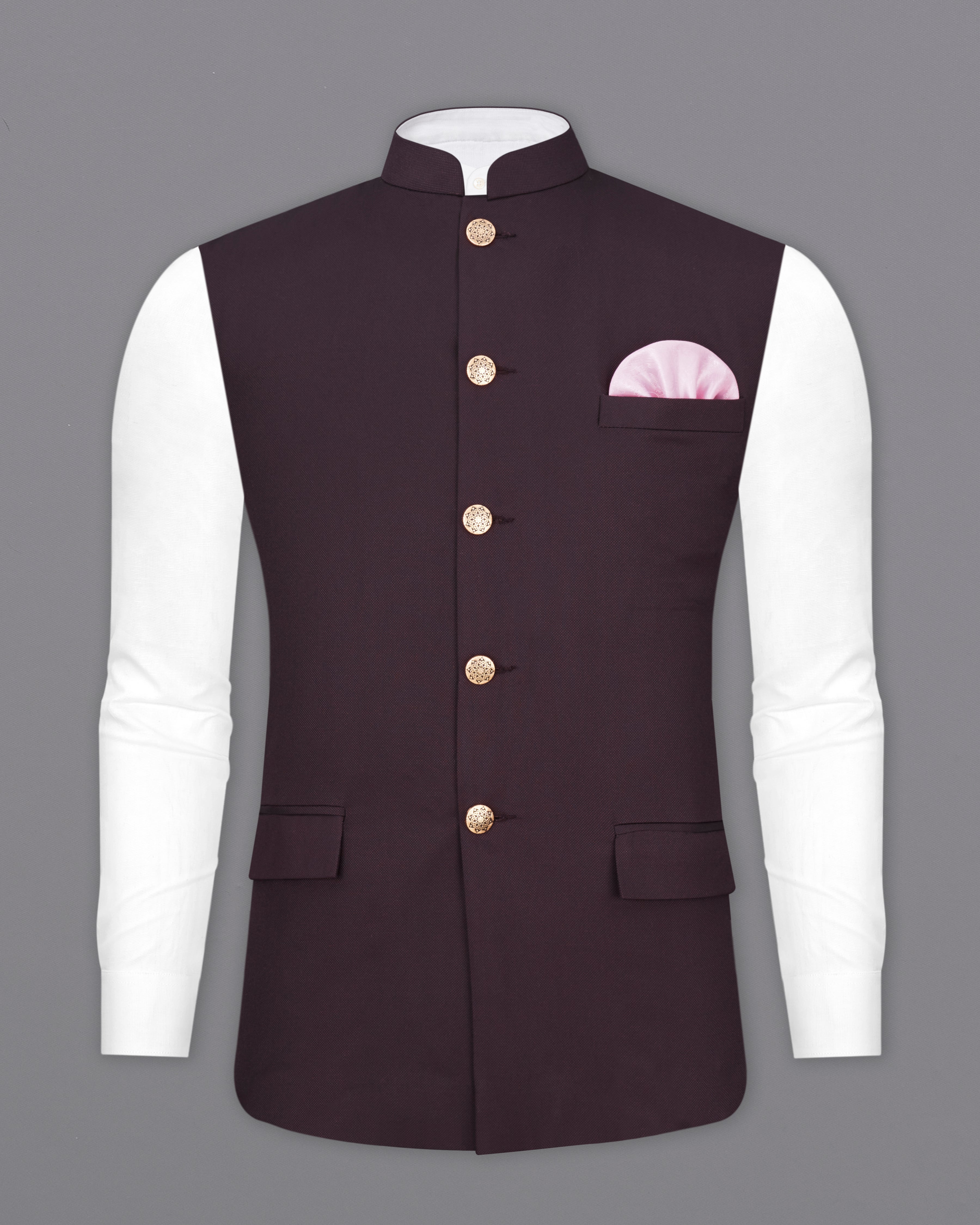 Maroon colour hot sale nehru jacket