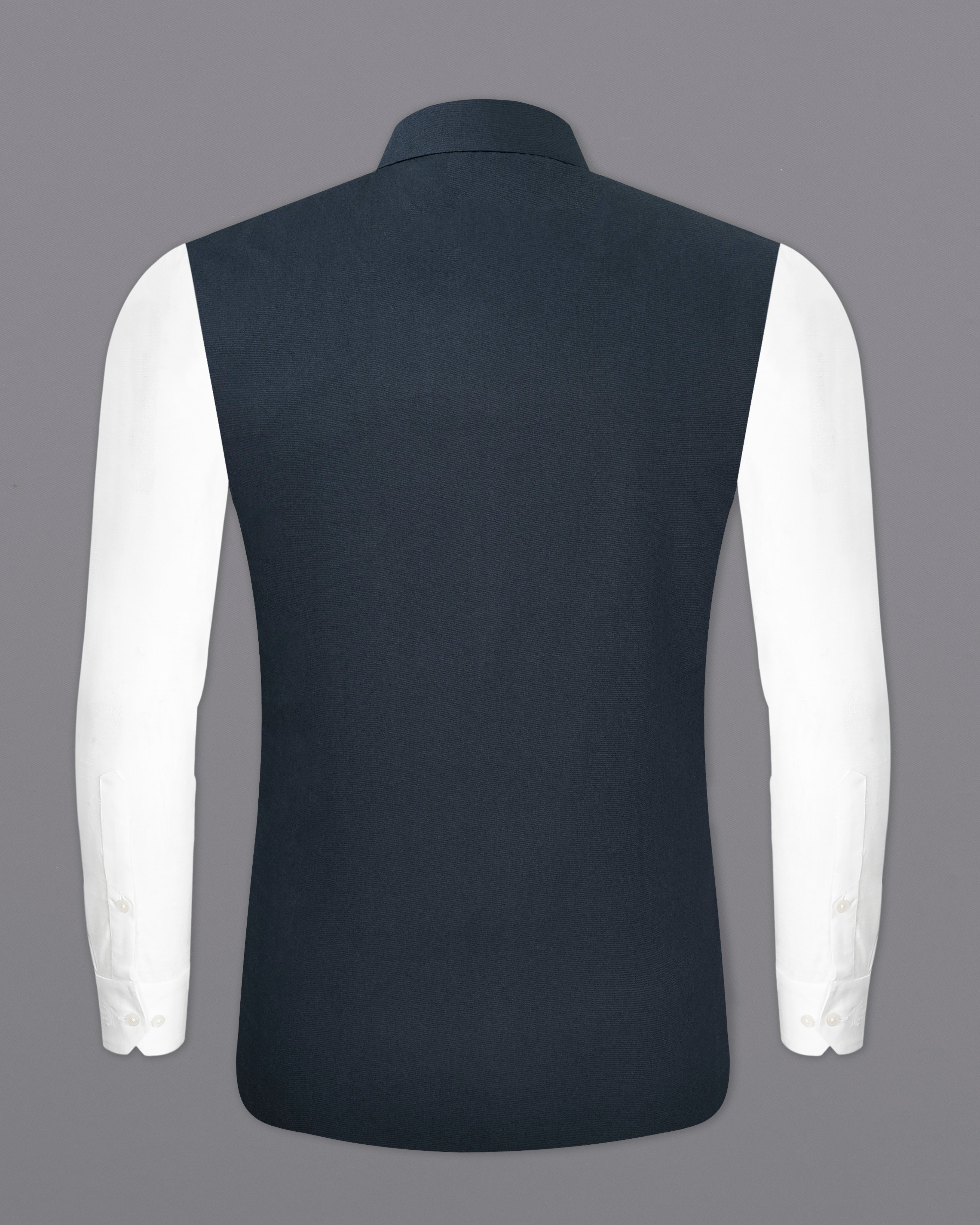 Tuna Blue Premium Cotton Nehru Jacket